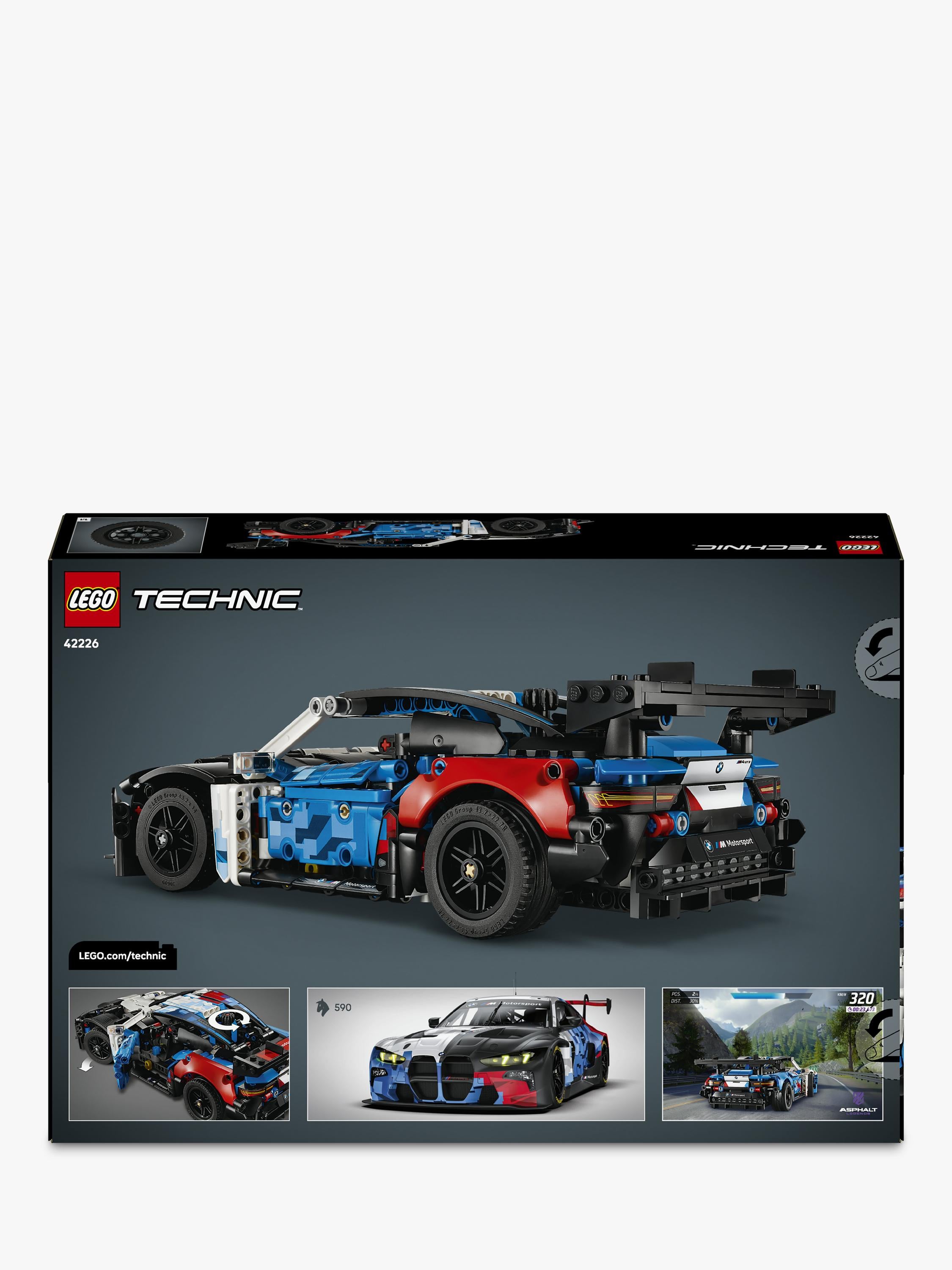 LEGO Technic BMW M4 GT3 EVO Race Car toy, imported from the UK