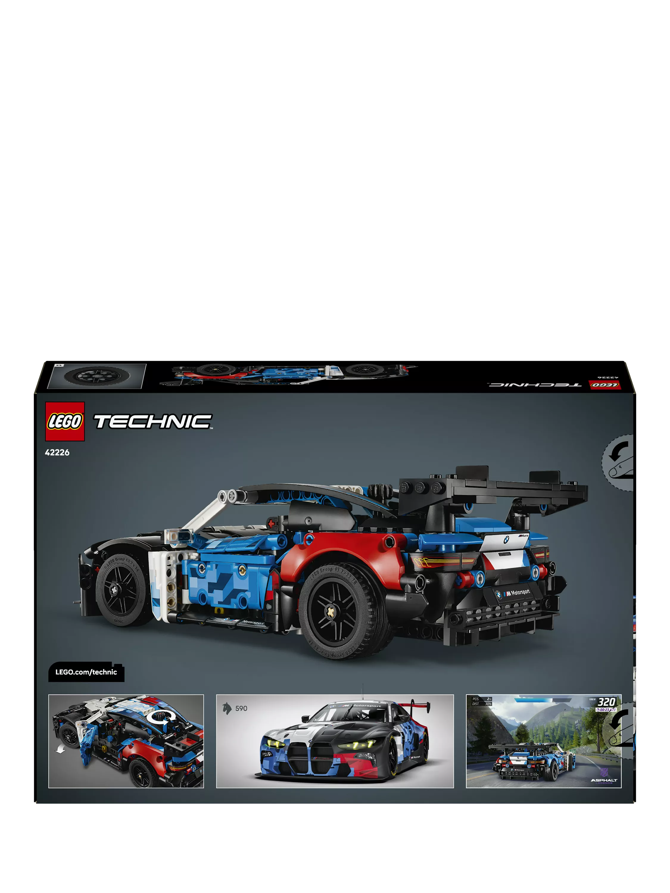 LEGO Technic BMW M4 GT3 EVO Race Car toy, imported from the UK