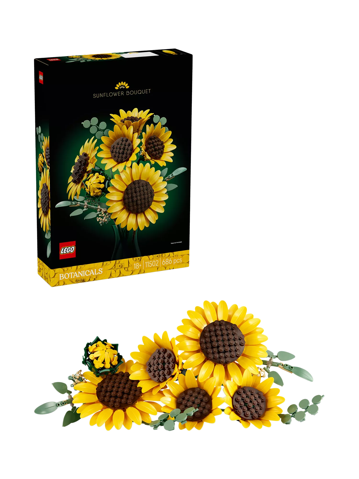 LEGO sunflower bouquet building set 11502 686 pieces - British product