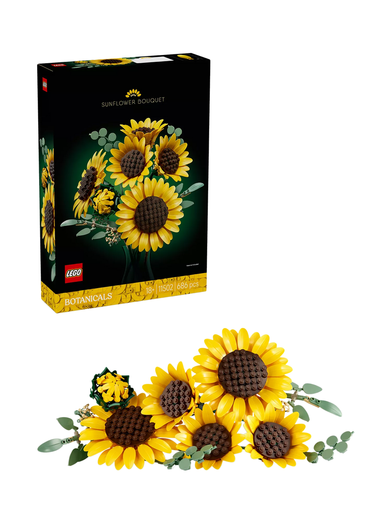 LEGO sunflower bouquet building set 11502 686 pieces - British product