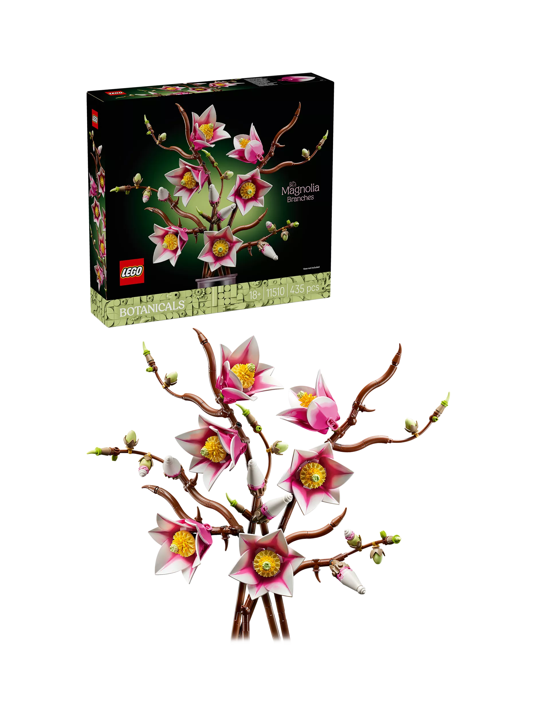 LEGO Botanicals Magnolia Branches building set, imported from the UK