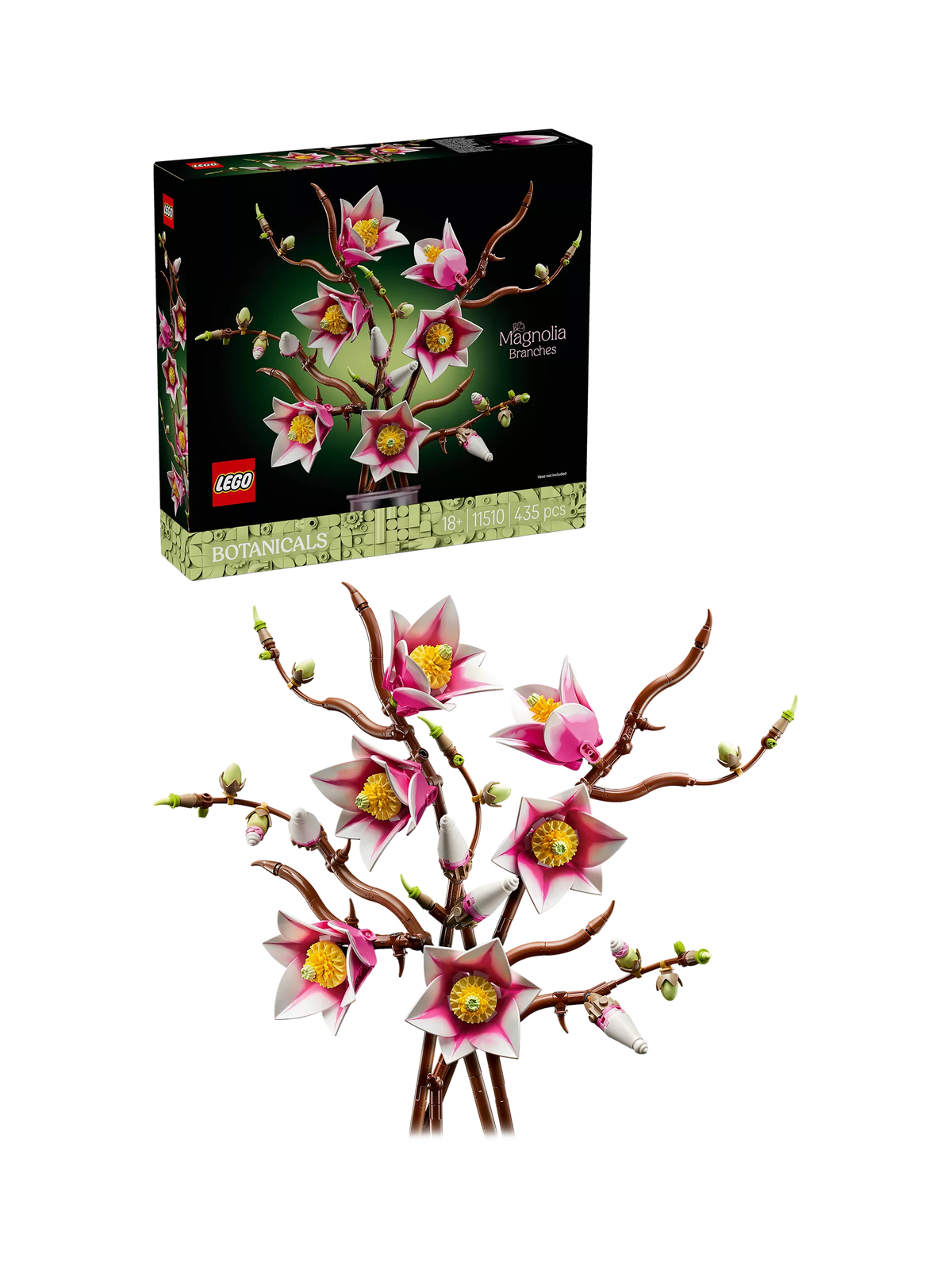 LEGO Botanicals Magnolia Branches building set, imported from the UK