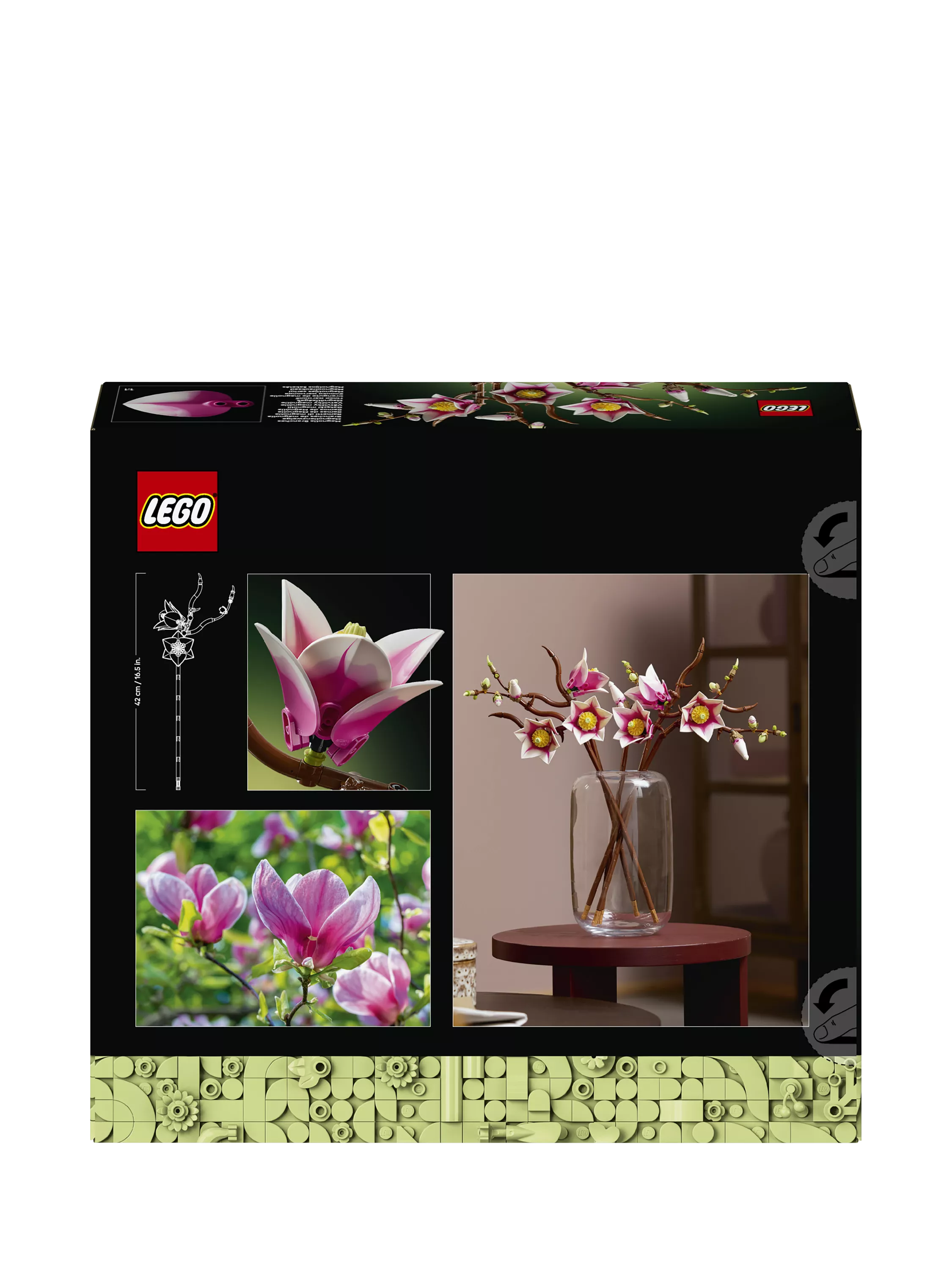 LEGO Botanicals Magnolia Branches building set 435 pieces (British brand)