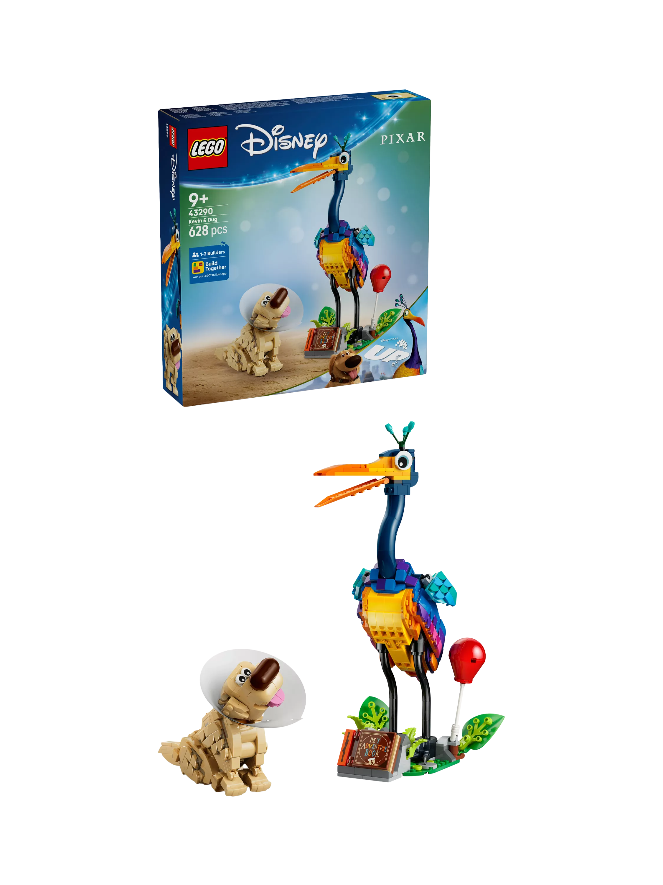 LEGO Disney Pixar Up Kevin & Dug building toy 628 pieces, imported from the UK