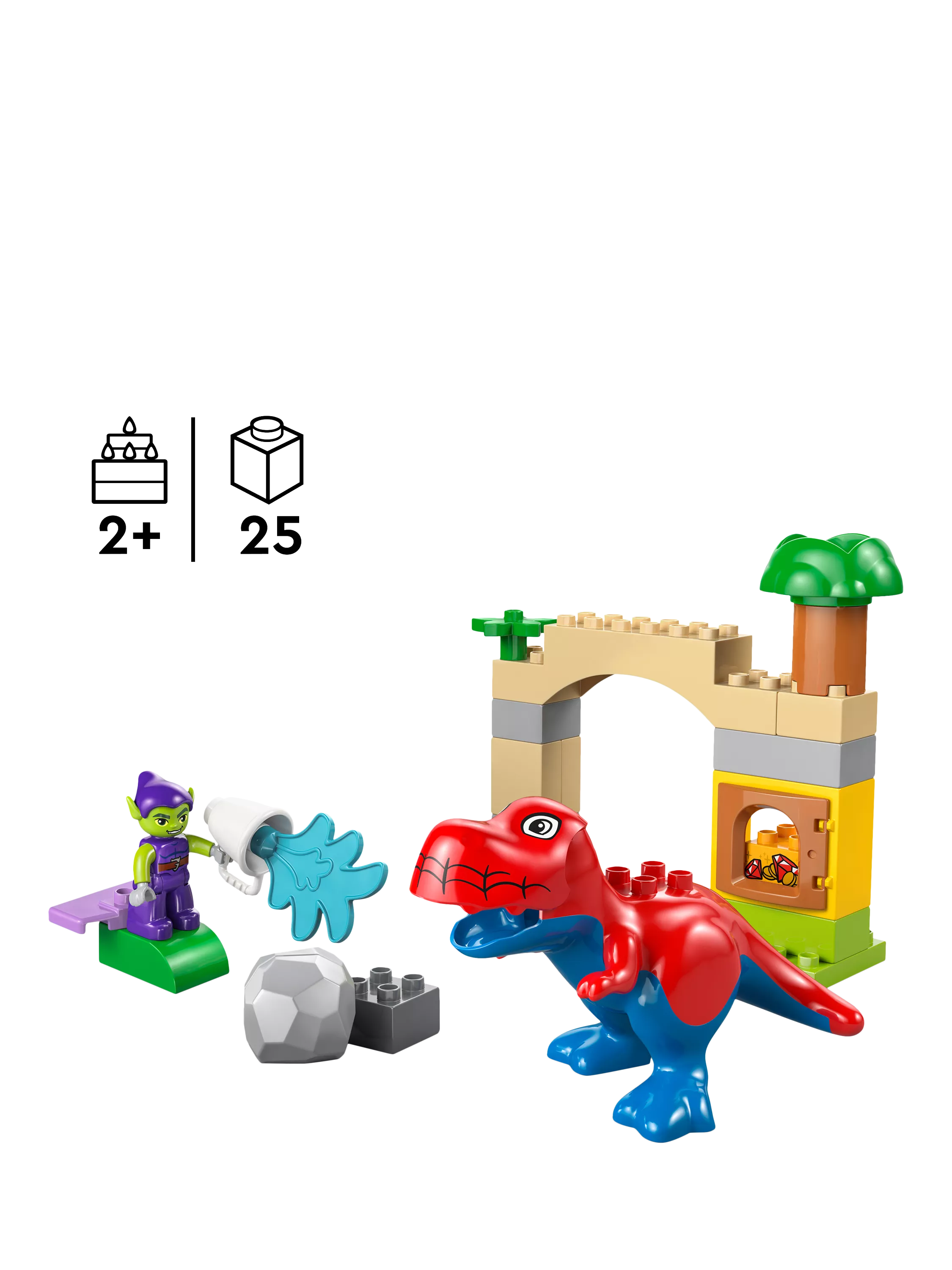 LEGO DUPLO Marvel Spidey-Rex T. rex building toy (British brand)