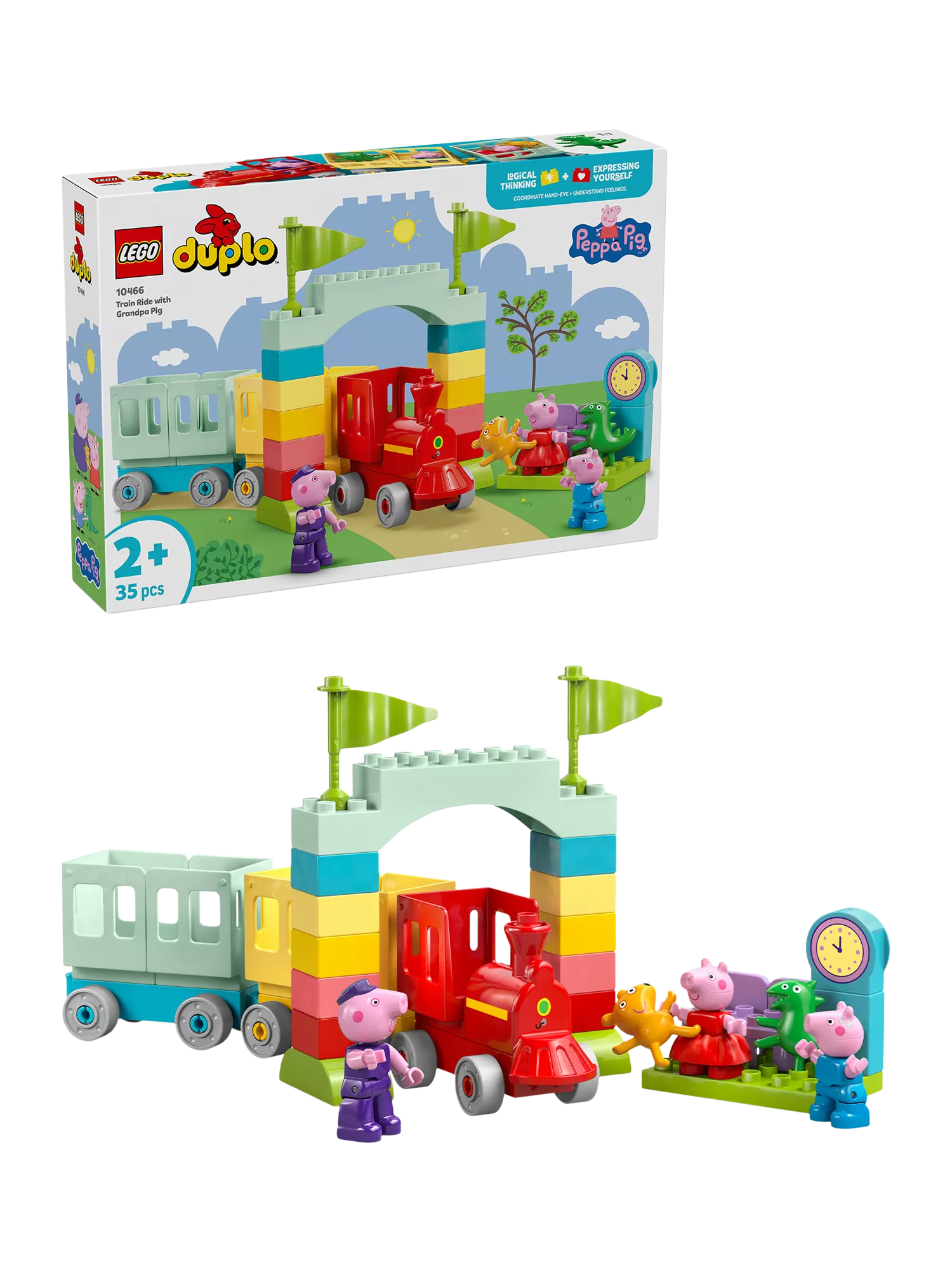 LEGO building toy Peppa Pig Train (British brand)