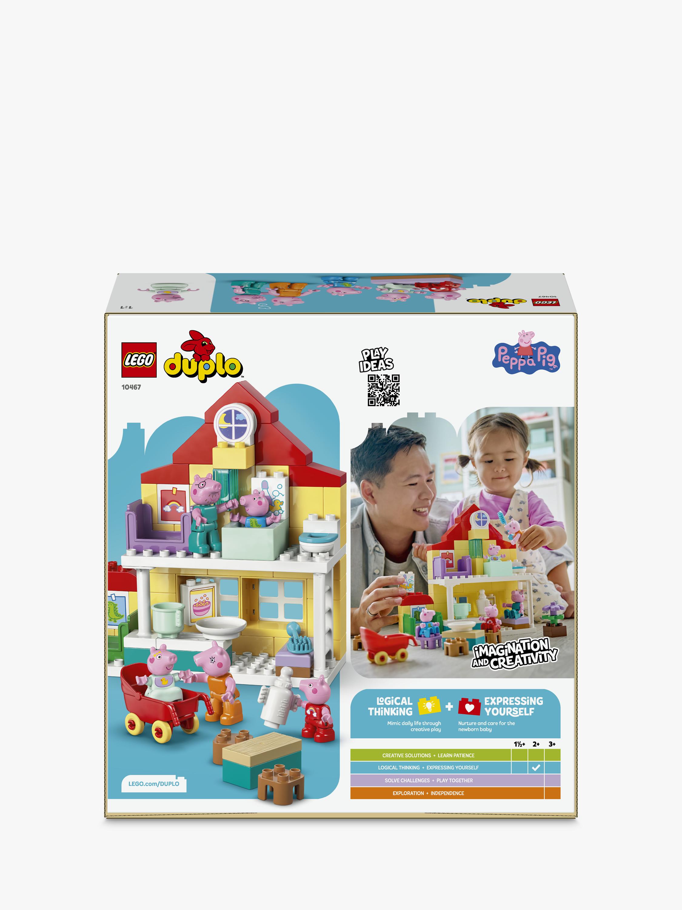 LEGO DUPLO Peppa Pig Family House 84-piece toy, imported from the UK
