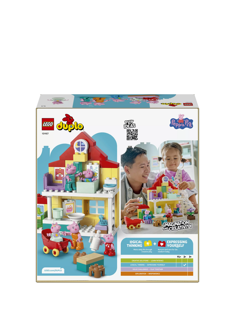LEGO DUPLO Peppa Pig Family House 84-piece toy, imported from the UK