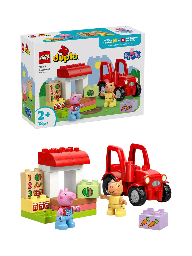 LEGO DUPLO Peppa Pig Tractor and Market set, imported from the UK
