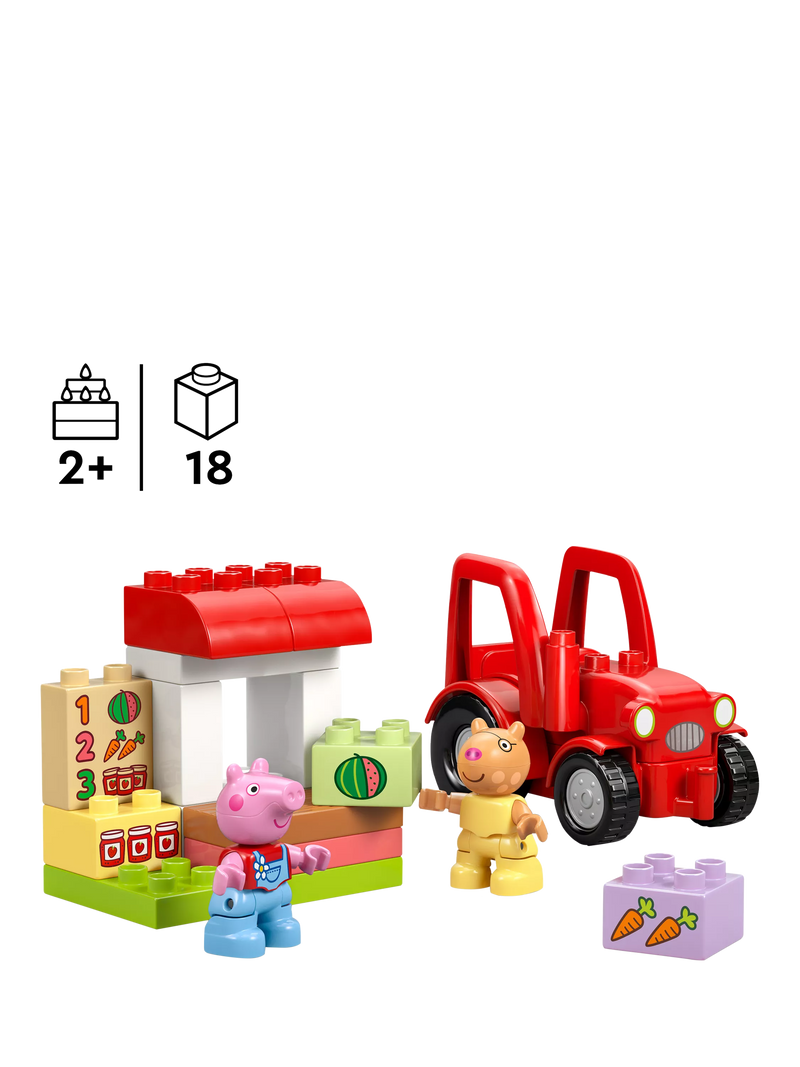 LEGO DUPLO Peppa Pig Tractor and Market set, imported from the UK