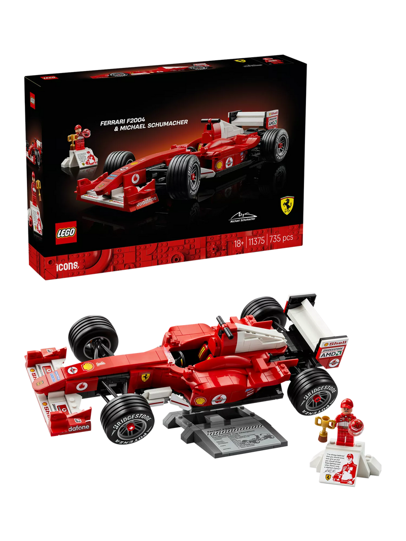 LEGO Icons 11375 Ferrari F2004 & Michael Schumacher