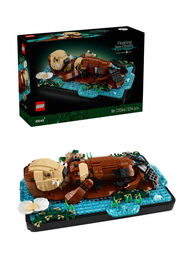 LEGO Ideas Floating Sea Otters building set, UK version