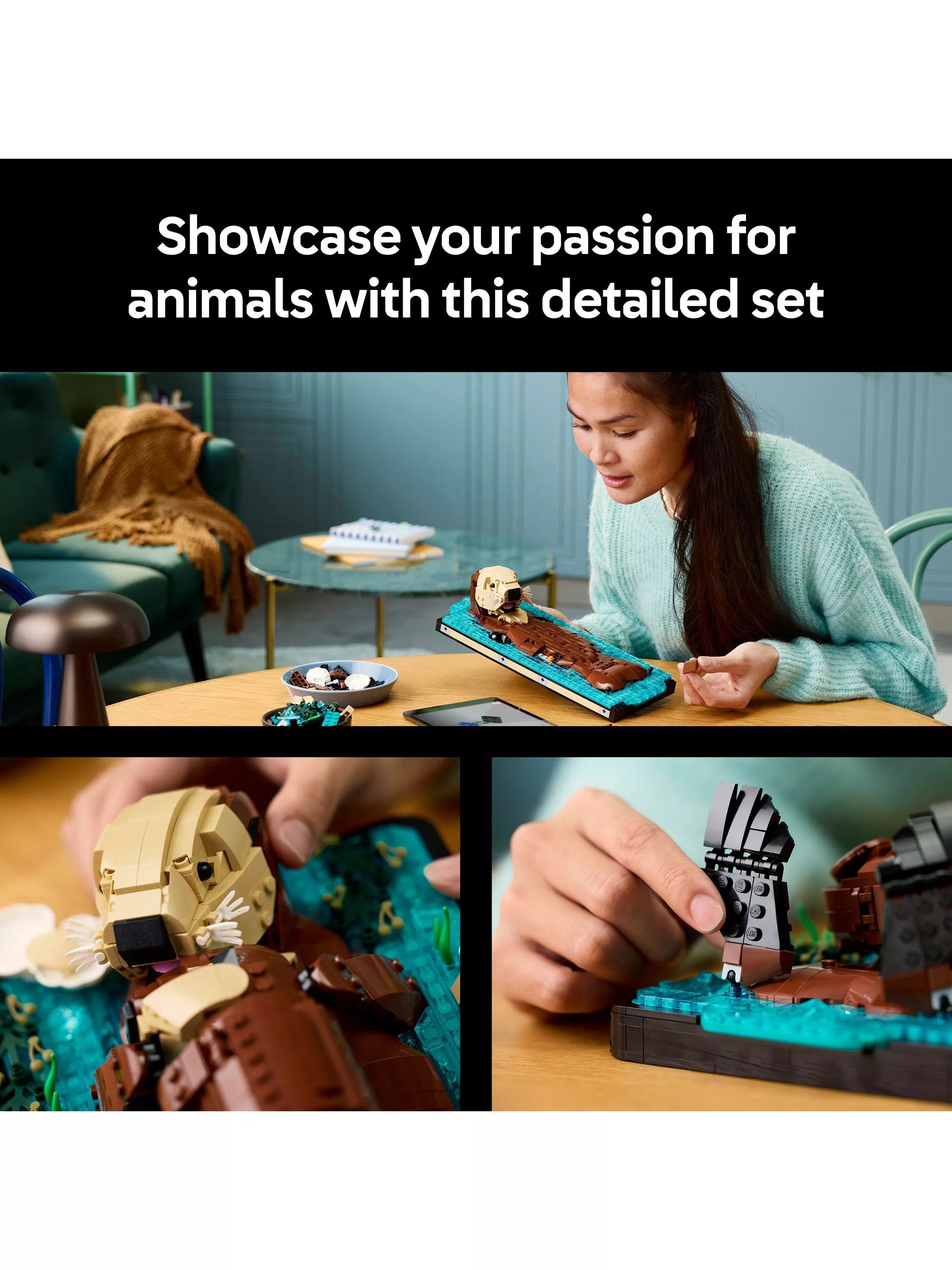 LEGO Ideas Floating Sea Otters building set, UK version
