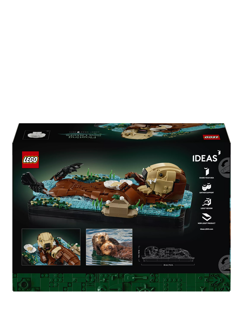 LEGO Ideas Floating Sea Otters building set, UK version
