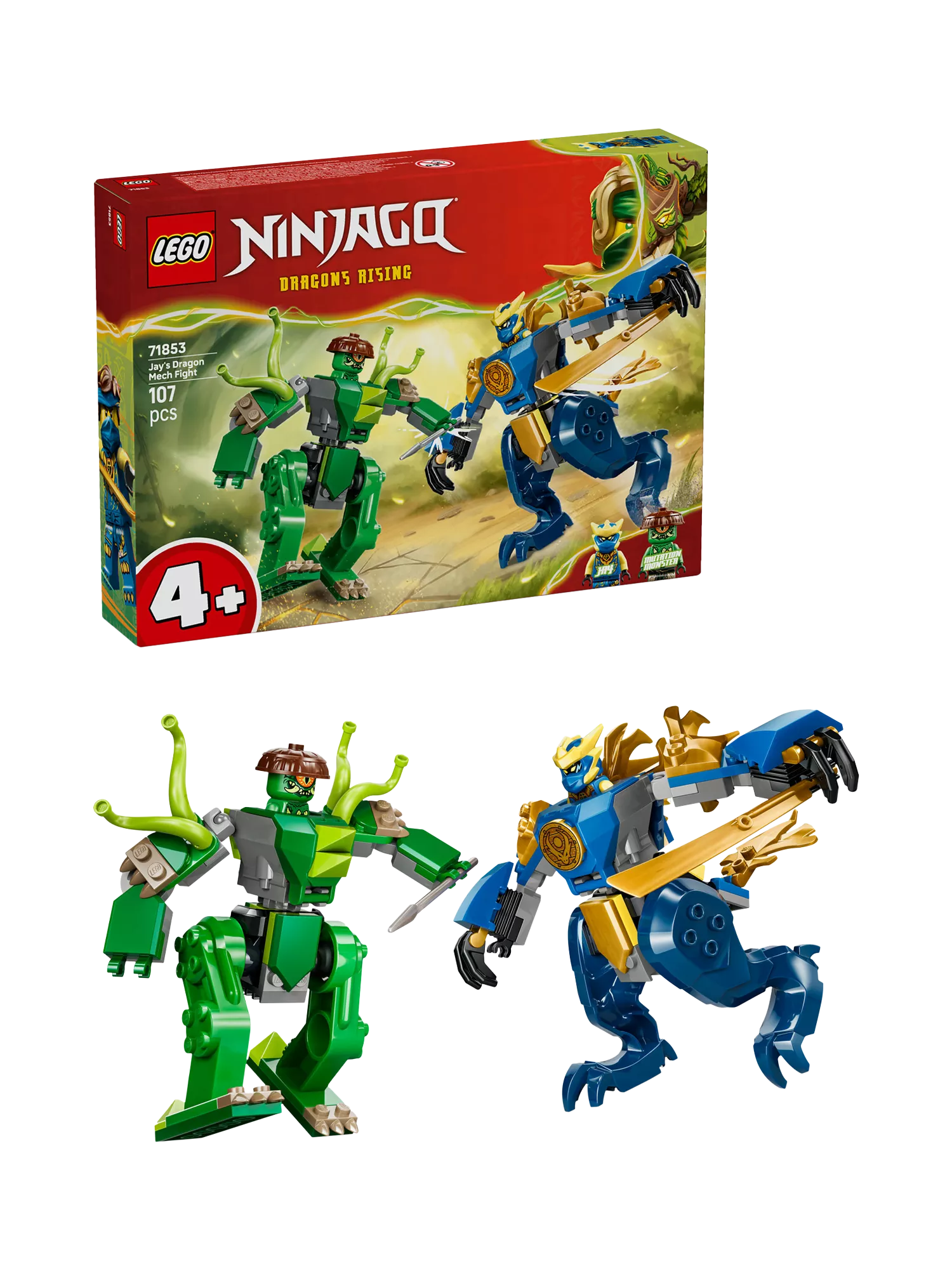 LEGO Ninjago Dragon Mech building set with 107 pieces imported from the UK