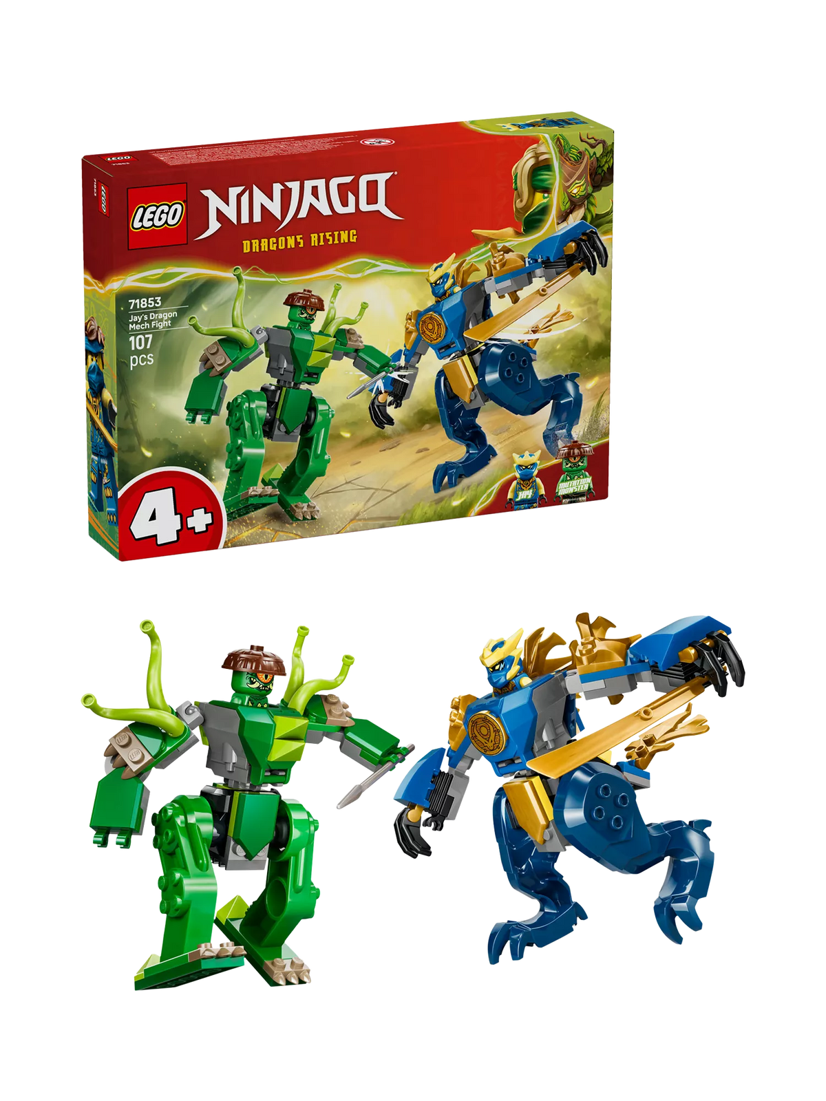 LEGO Ninjago Dragon Mech building set with 107 pieces imported from the UK