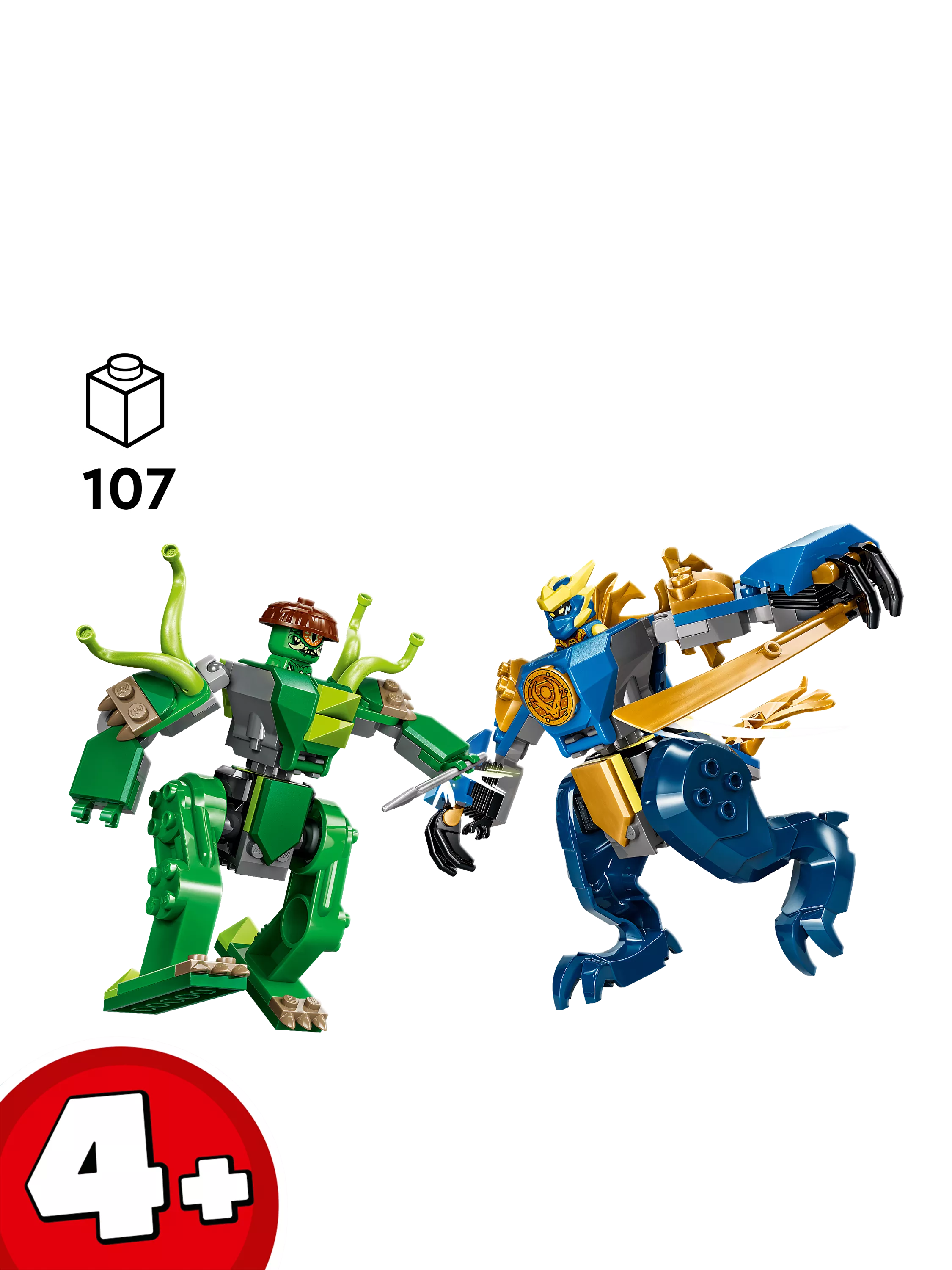 LEGO Ninjago Dragon Mech building set with 107 pieces imported from the UK