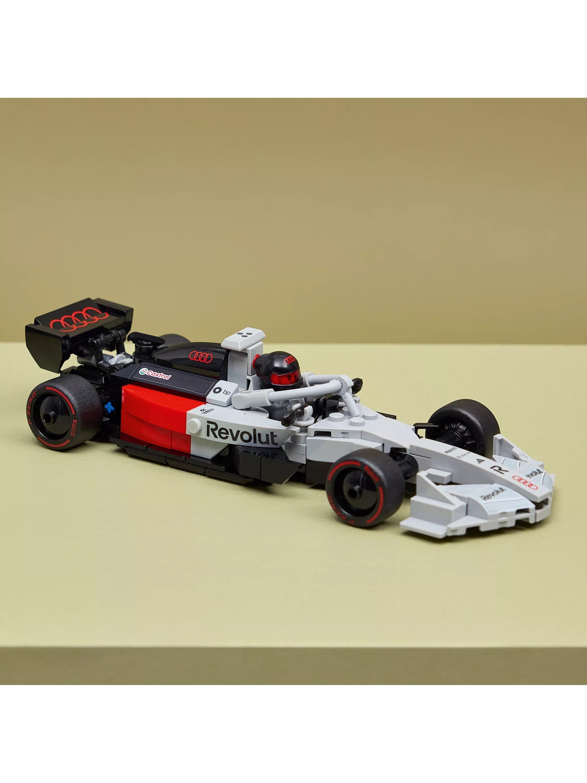 LEGO Speed Champions Audi Revolut F1 race car 216-piece kit, imported from the UK