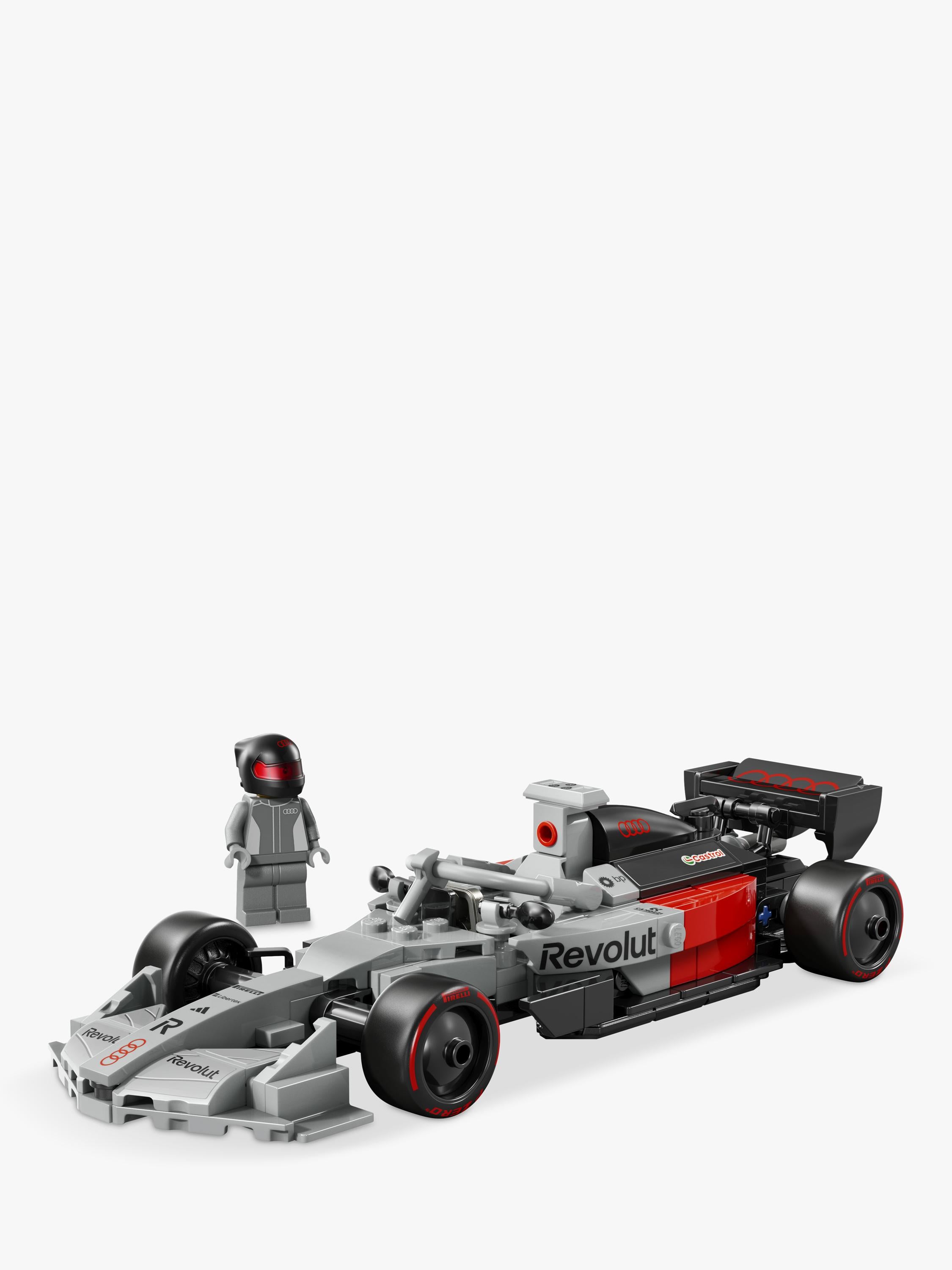 LEGO Speed Champions Audi Revolut F1 race car 216-piece kit, imported from the UK
