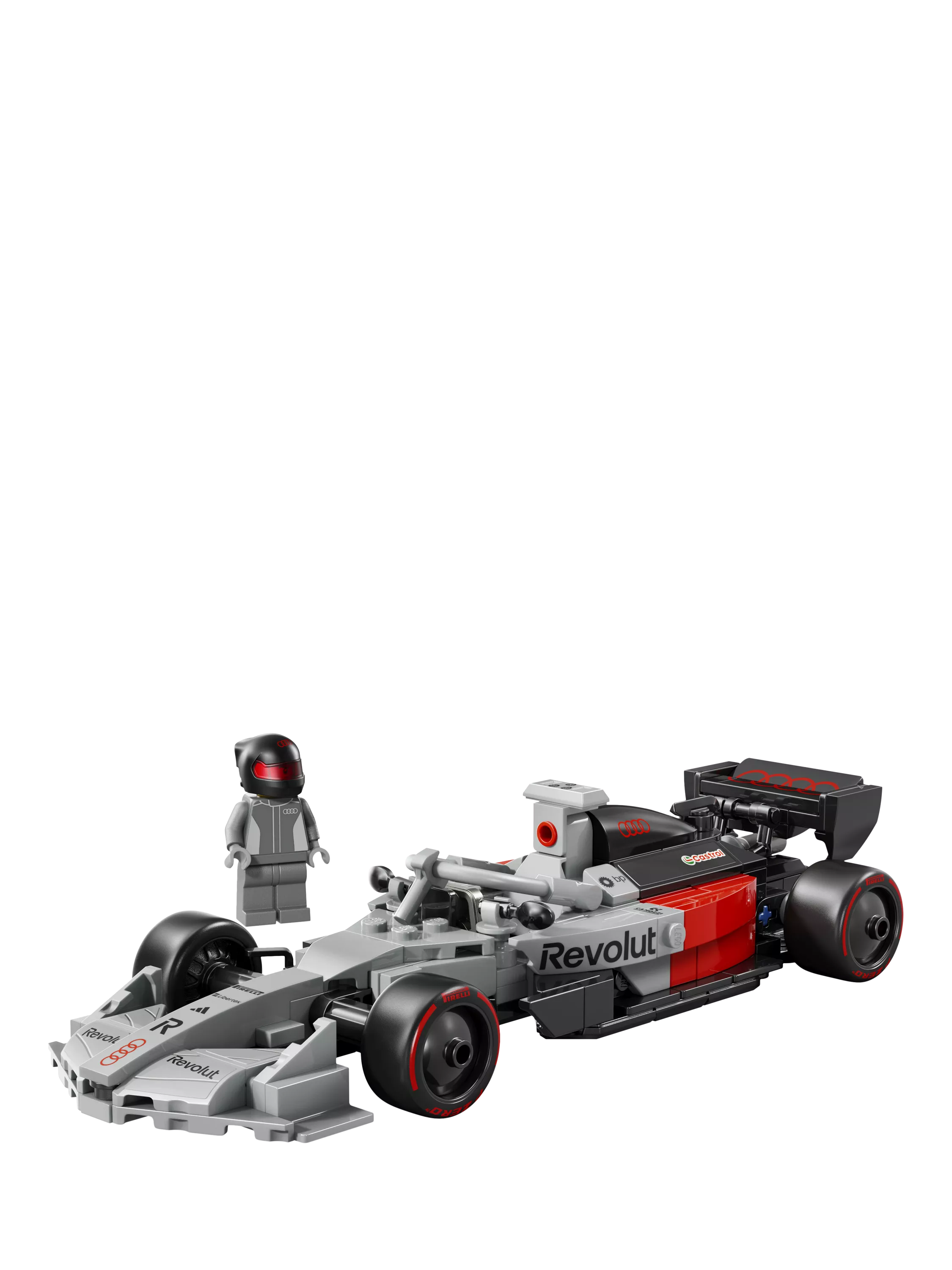 LEGO Speed Champions Audi Revolut F1 race car 216-piece kit, imported from the UK