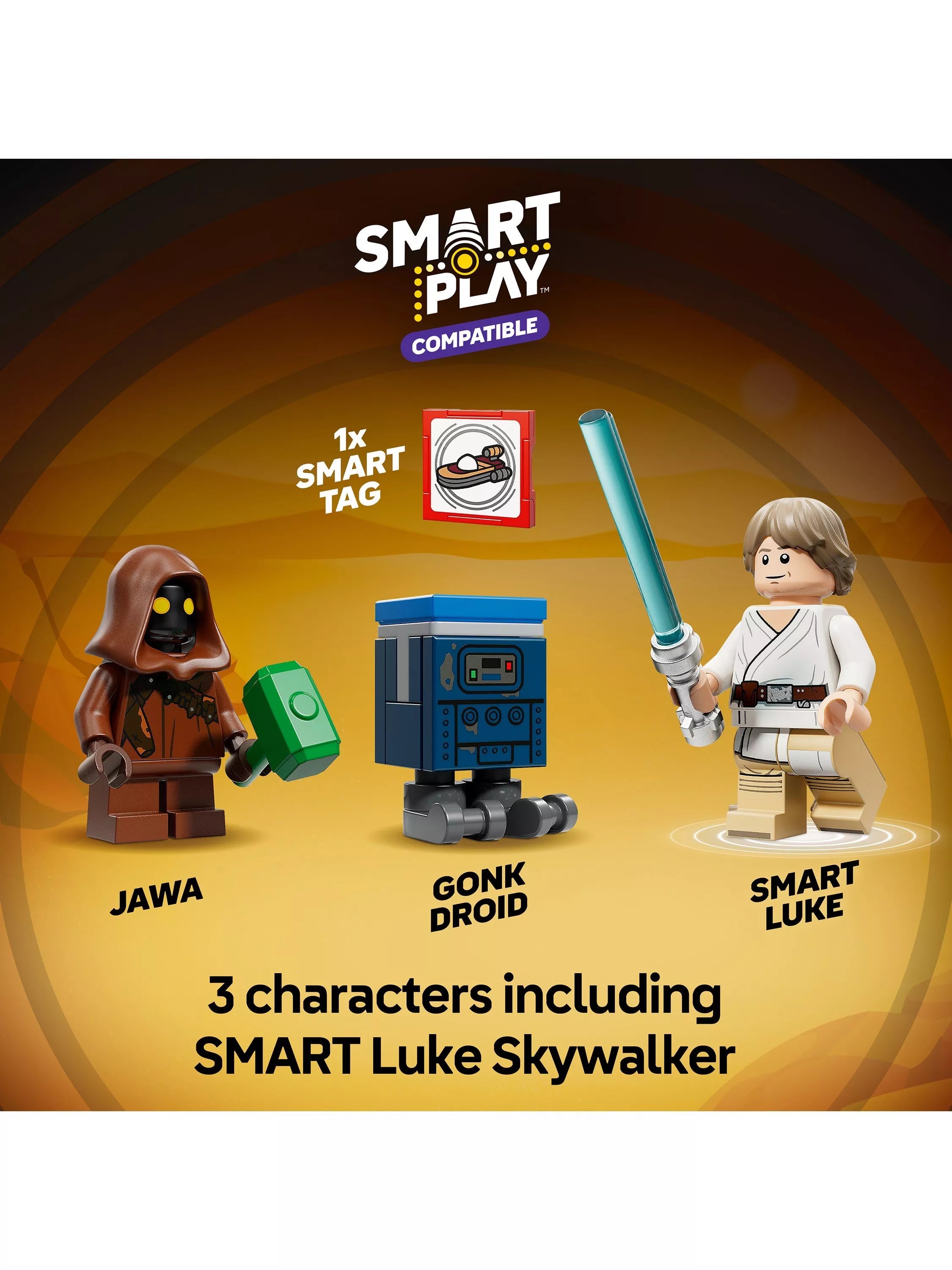 LEGO Star Wars SMART Play Landspeeder set 215 pieces (British brand)