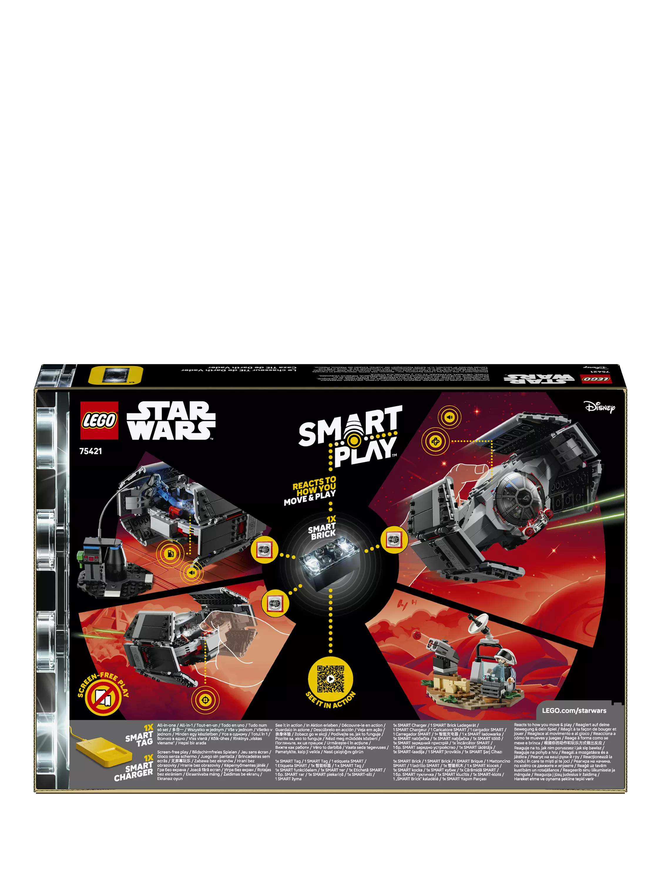 LEGO Star Wars construction set Darth Vader's TIE Fighter 473 pieces, imported from the UK