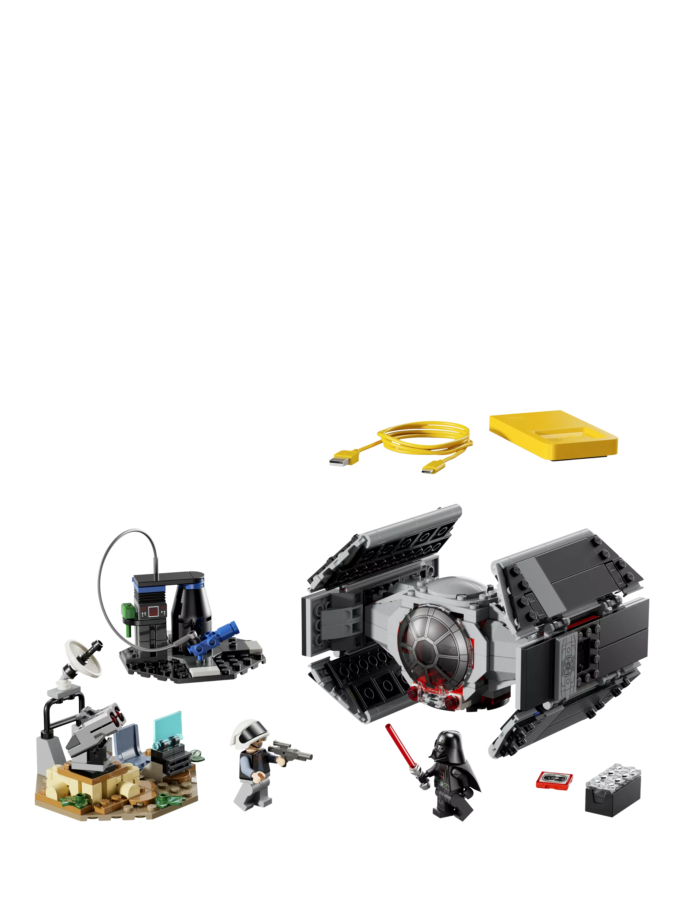 LEGO Star Wars construction set Darth Vader's TIE Fighter 473 pieces, imported from the UK