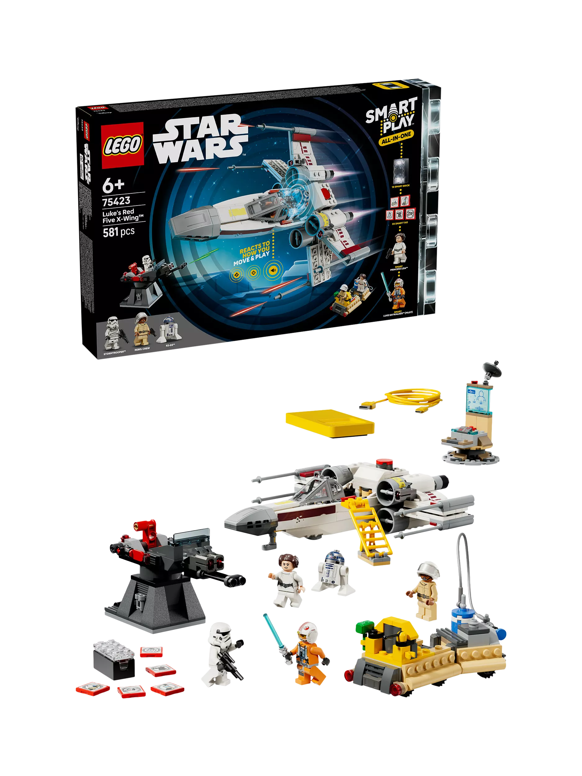 LEGO Star Wars X-Wing building set 75423, imported from the UK
