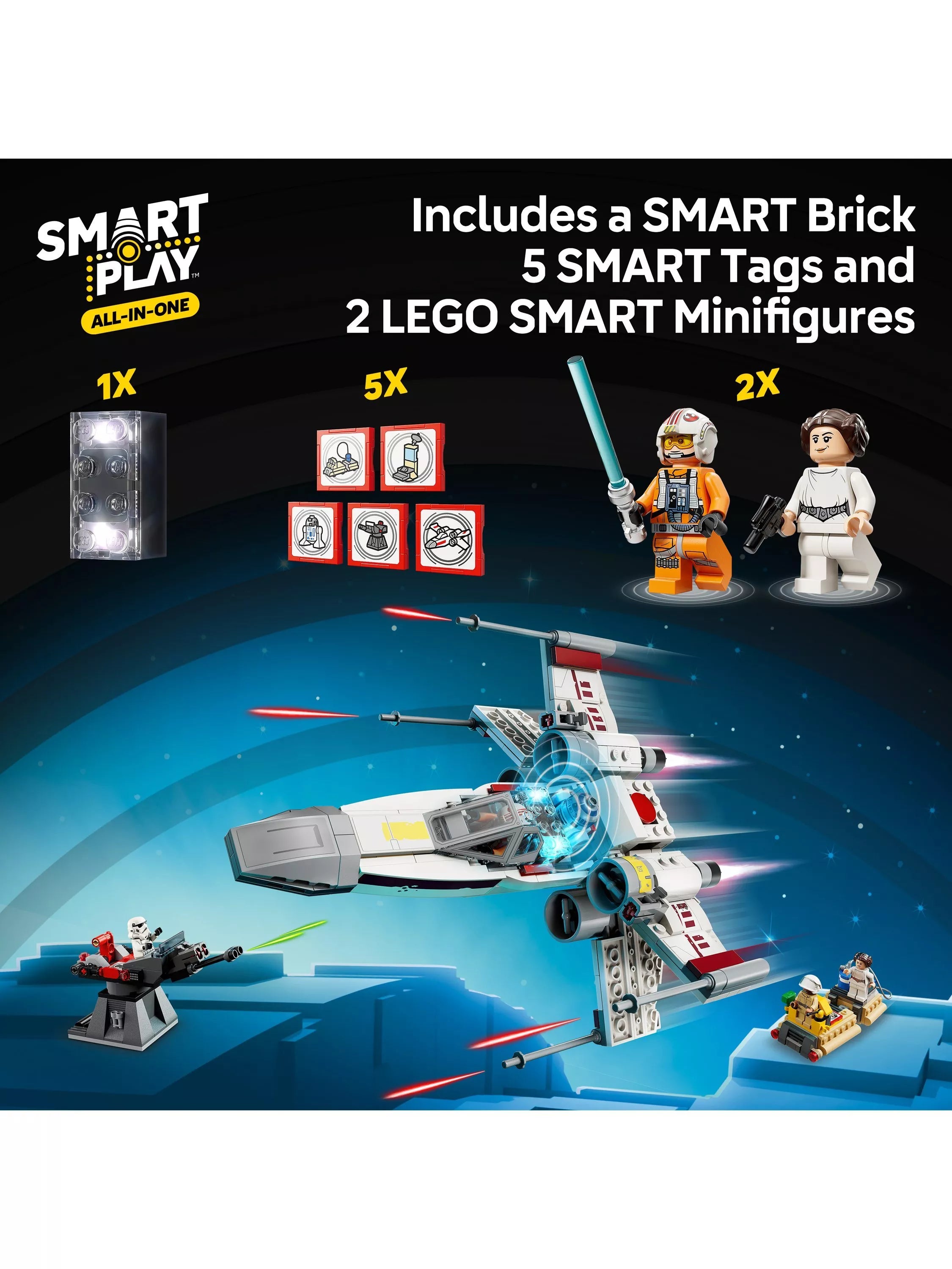 LEGO Star Wars X-Wing building set 75423, imported from the UK