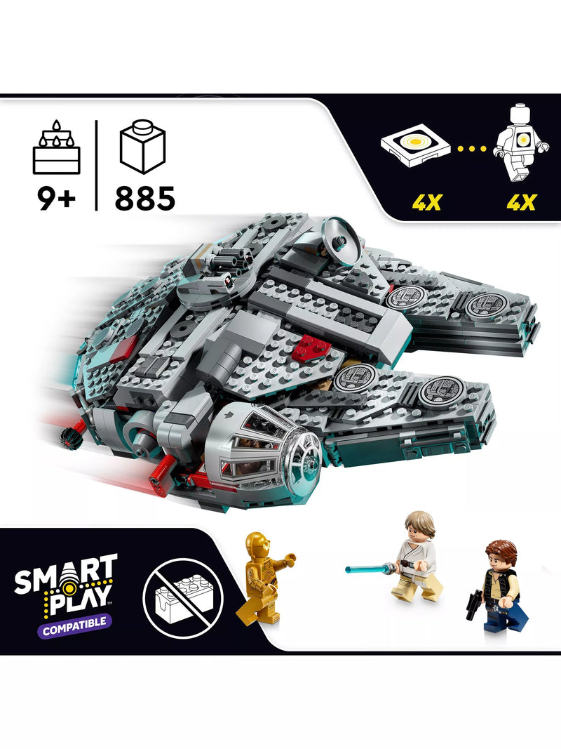 LEGO Star Wars building set Millennium Falcon 885 pieces, UK version