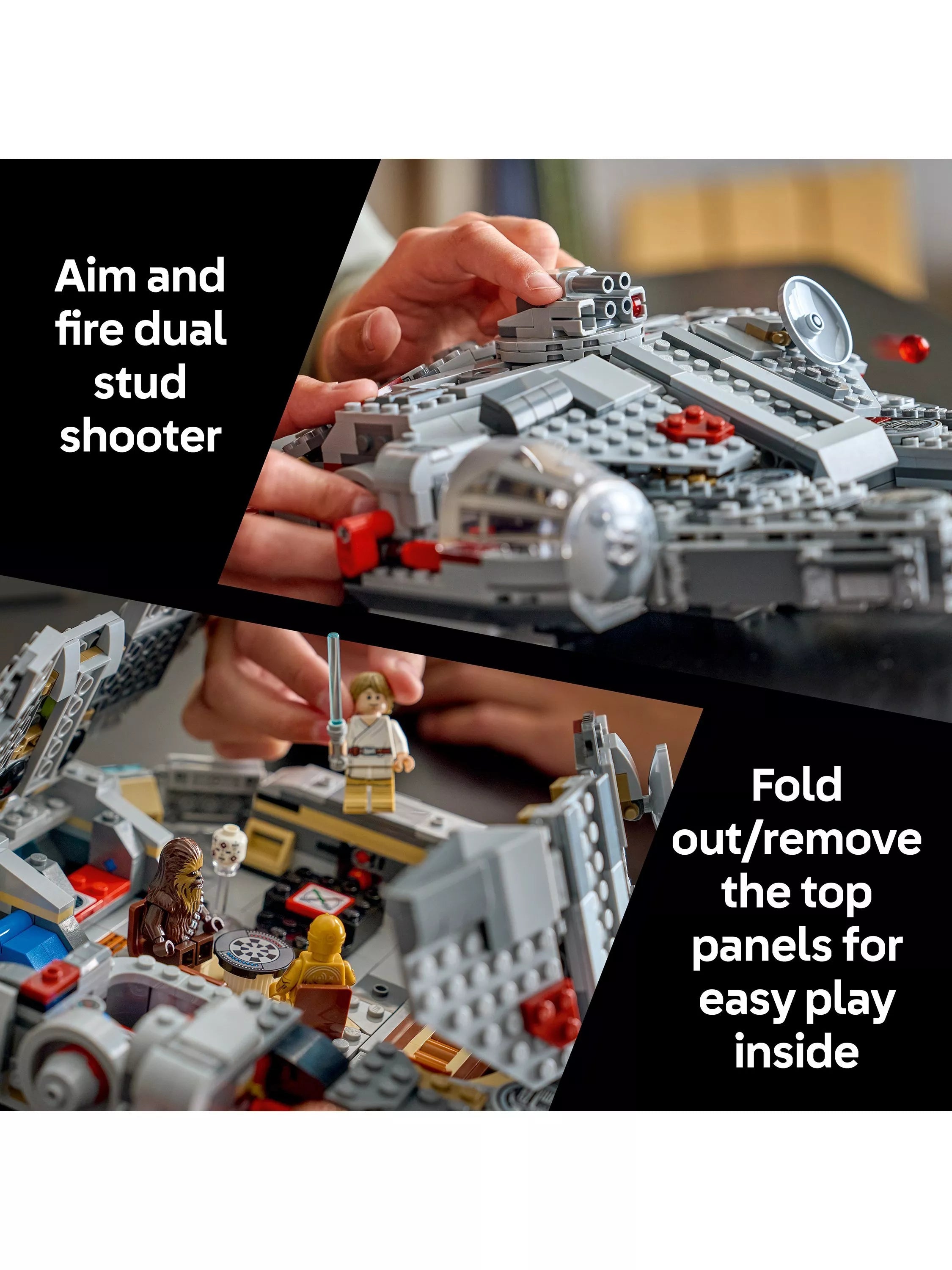 LEGO Star Wars building set Millennium Falcon 885 pieces, UK version