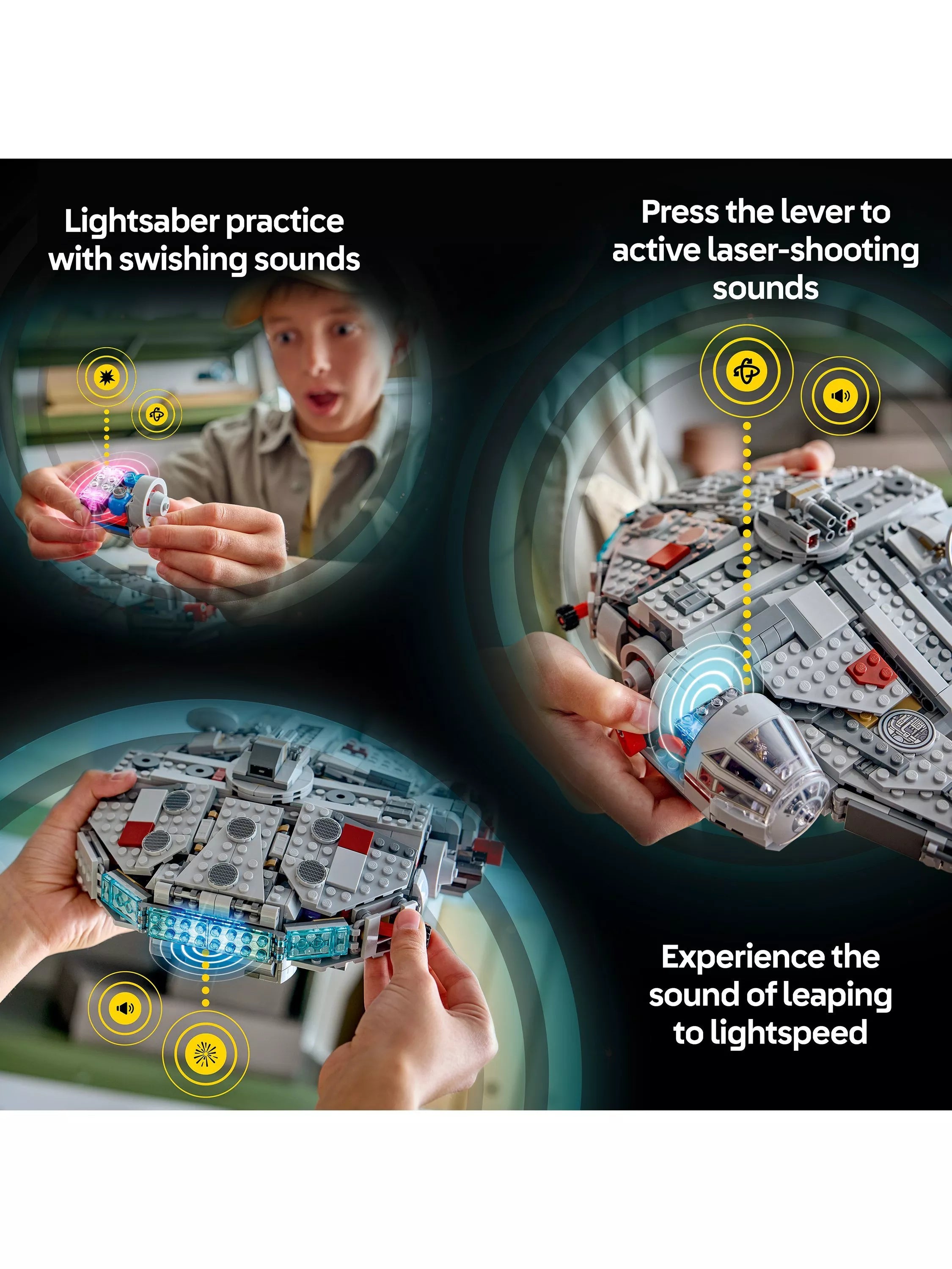 LEGO Star Wars building set Millennium Falcon 885 pieces, UK version