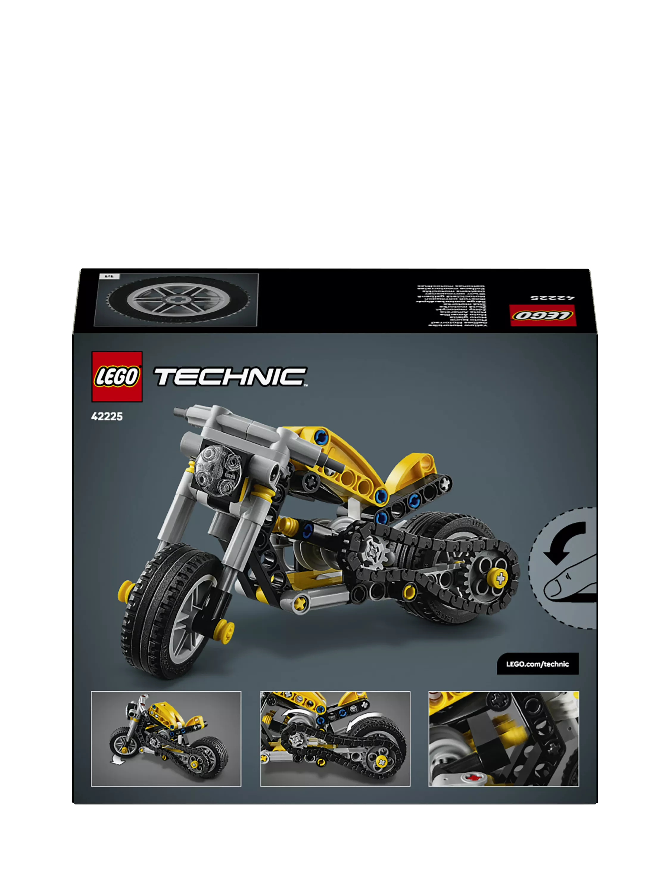 LEGO Technic Yellow Motorbike 151 piece set - British product