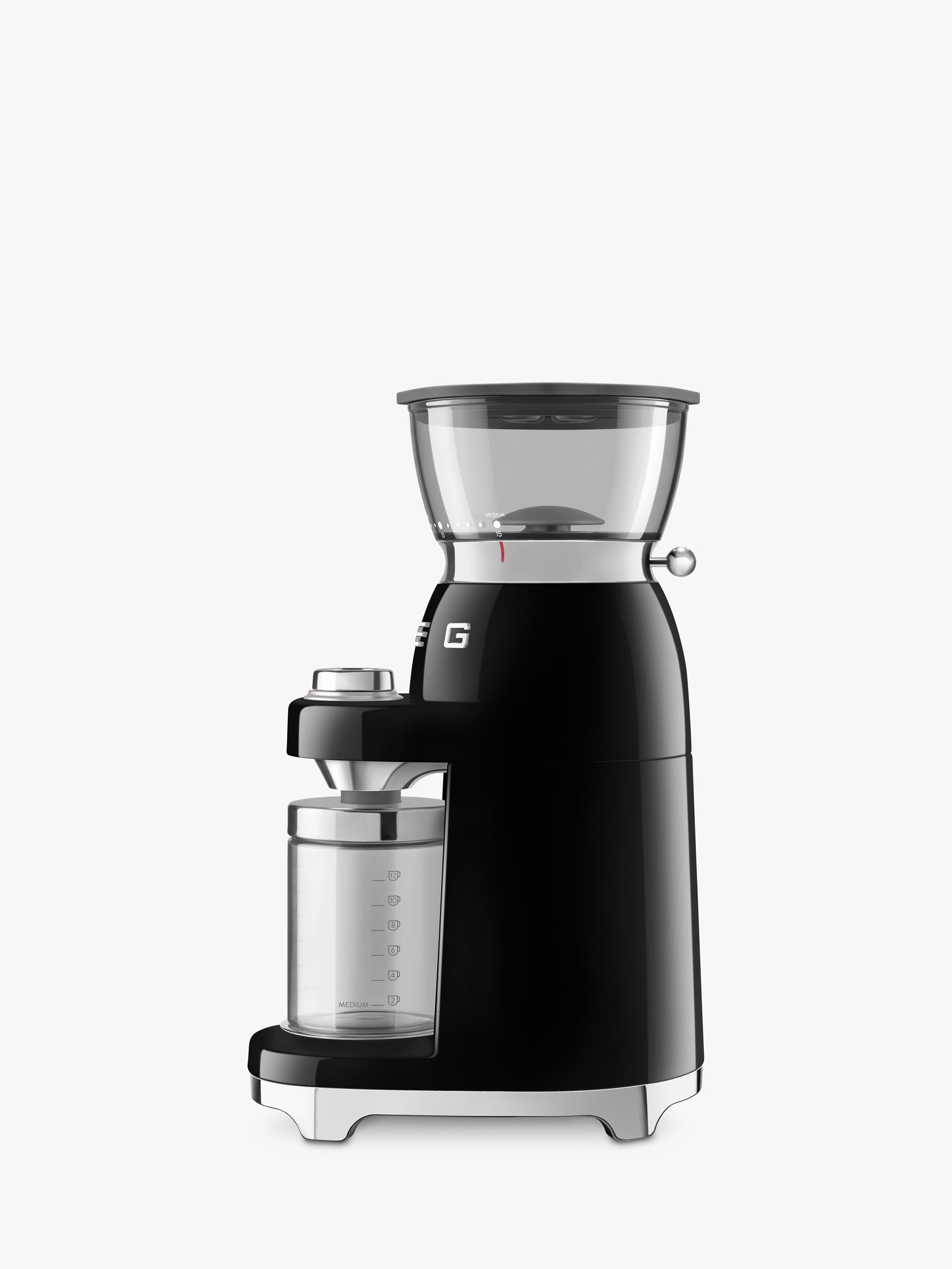 Smeg coffee grinder black CGF03BLUK, imported from the UK