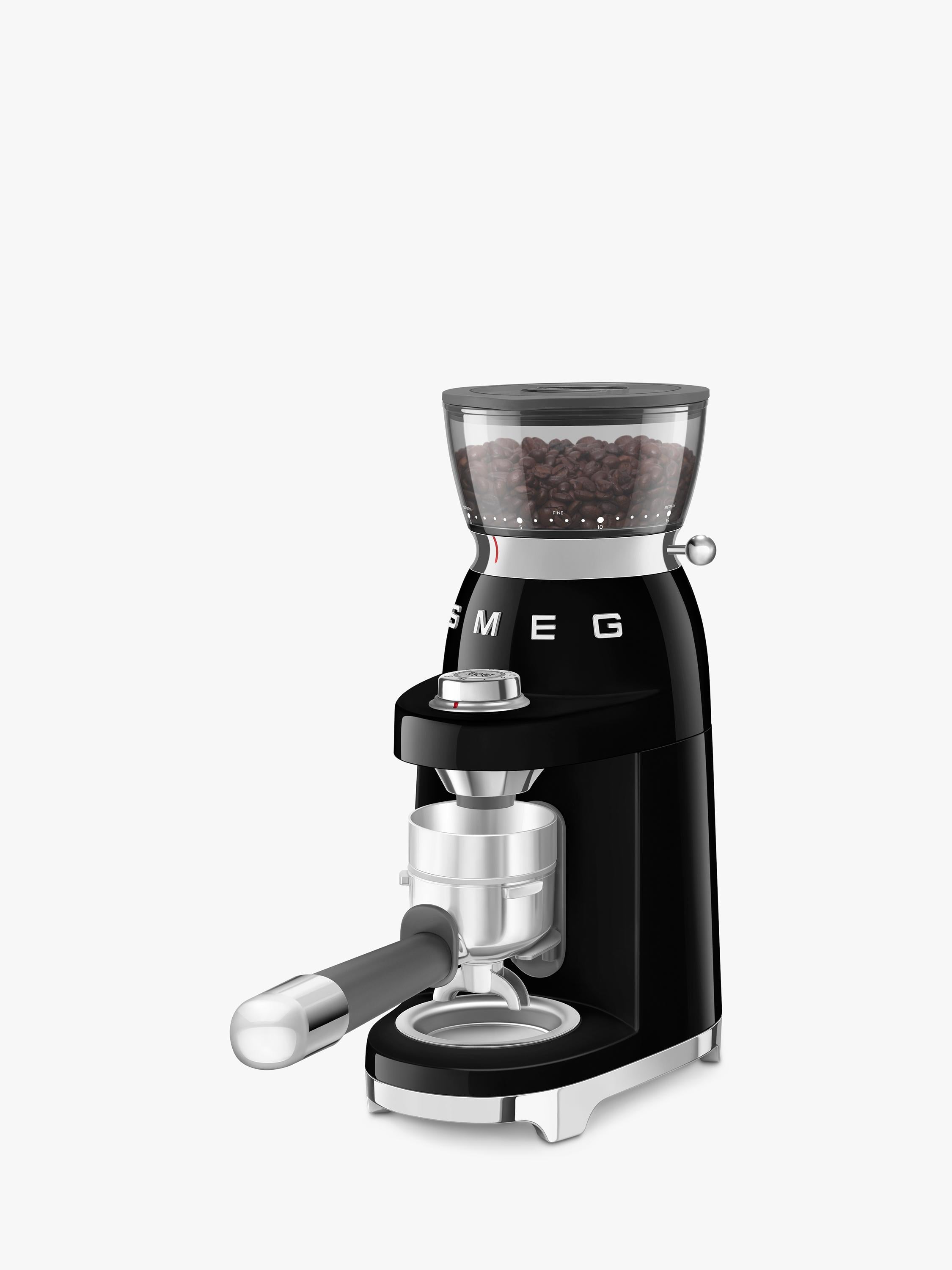 Smeg coffee grinder black CGF03BLUK, imported from the UK