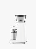 Smeg coffee grinder in white, imported from the UK