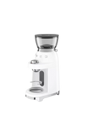 Smeg coffee grinder in white, imported from the UK