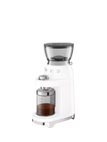 Smeg coffee grinder in white, imported from the UK