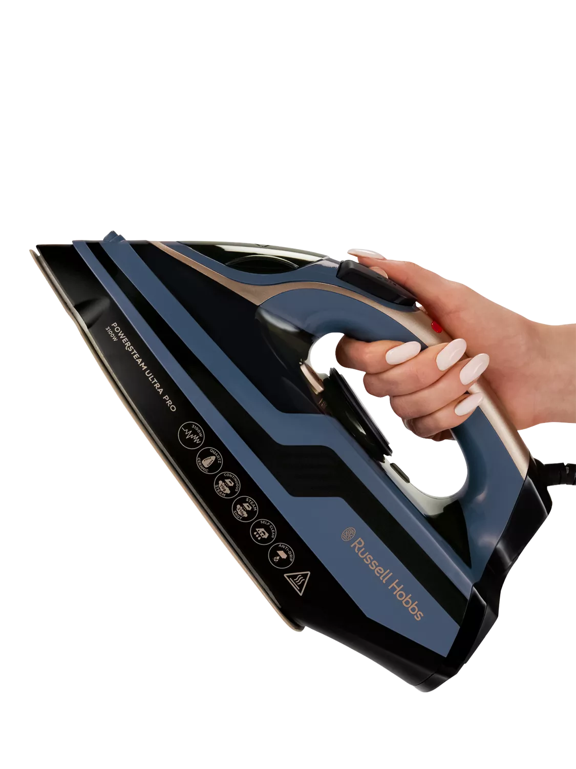 Russell Hobbs Powersteam Ultra Pro iron blue, imported from the UK