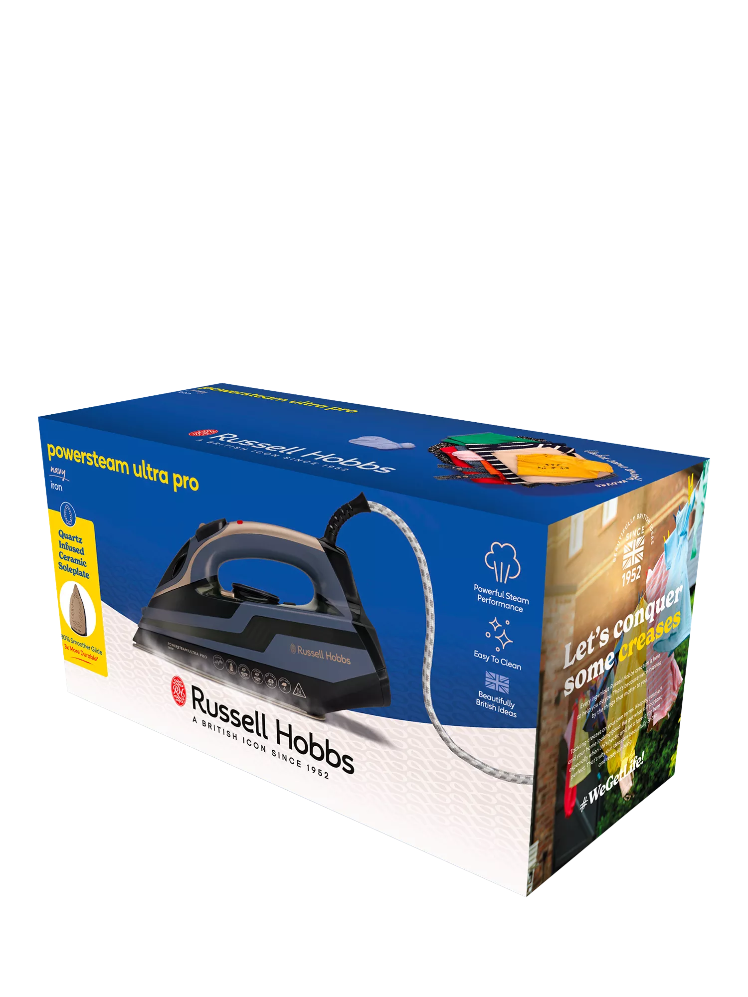 Russell Hobbs Powersteam Ultra Pro iron blue, imported from the UK