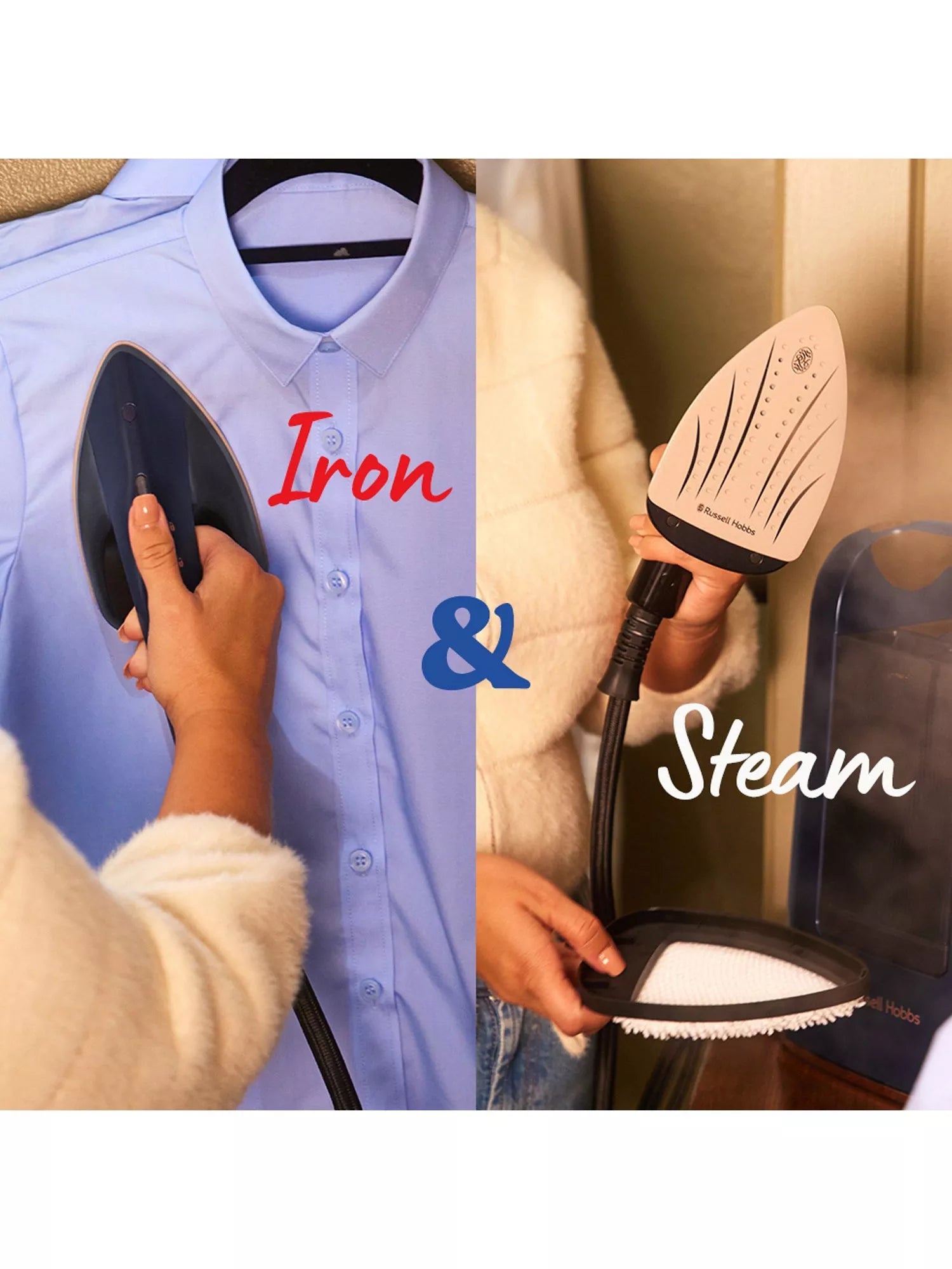 Russell Hobbs Steam Genie Maestro handheld steamer in Blue - British product