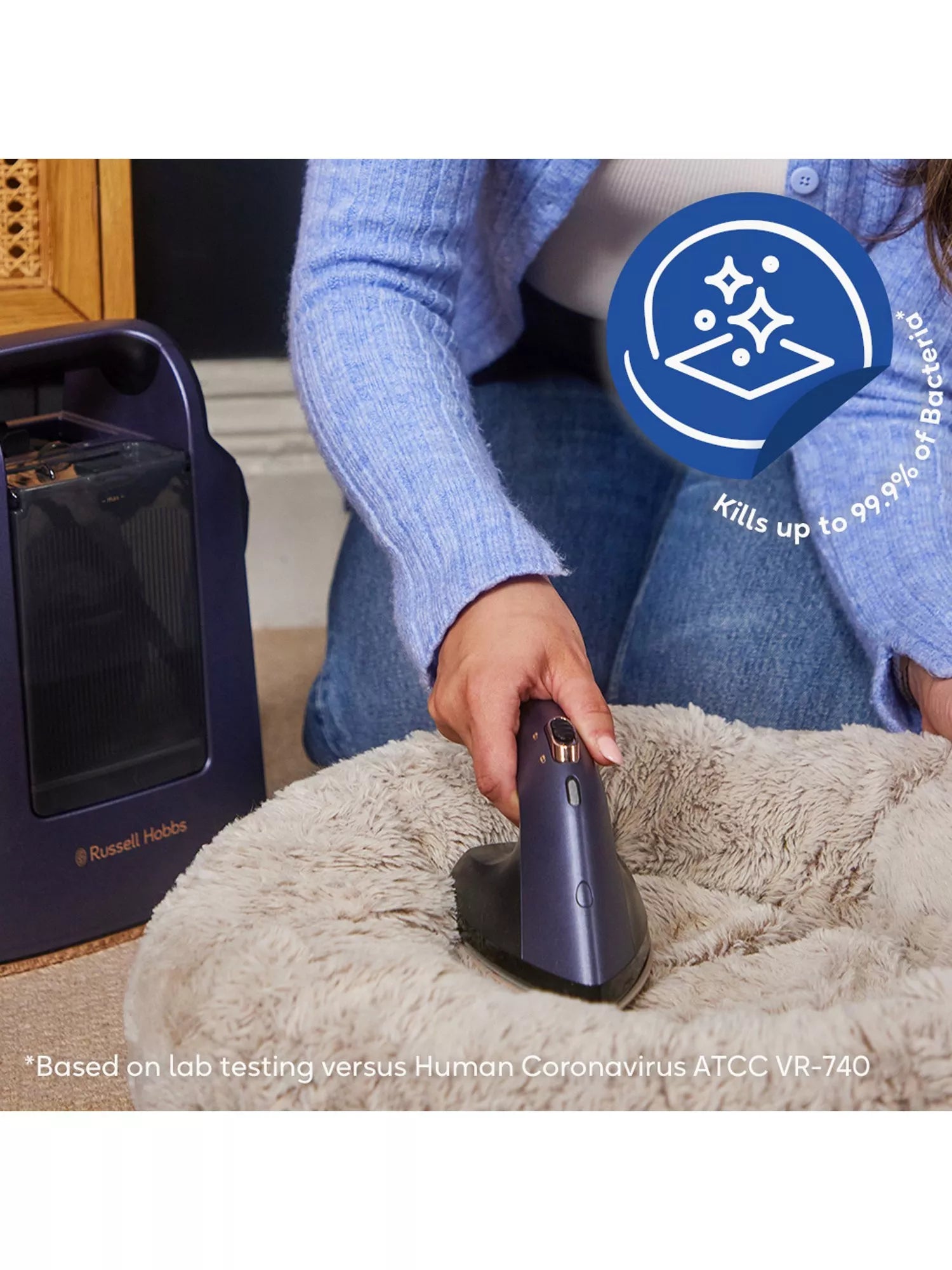 Russell Hobbs Steam Genie Maestro handheld steamer in Blue - British product