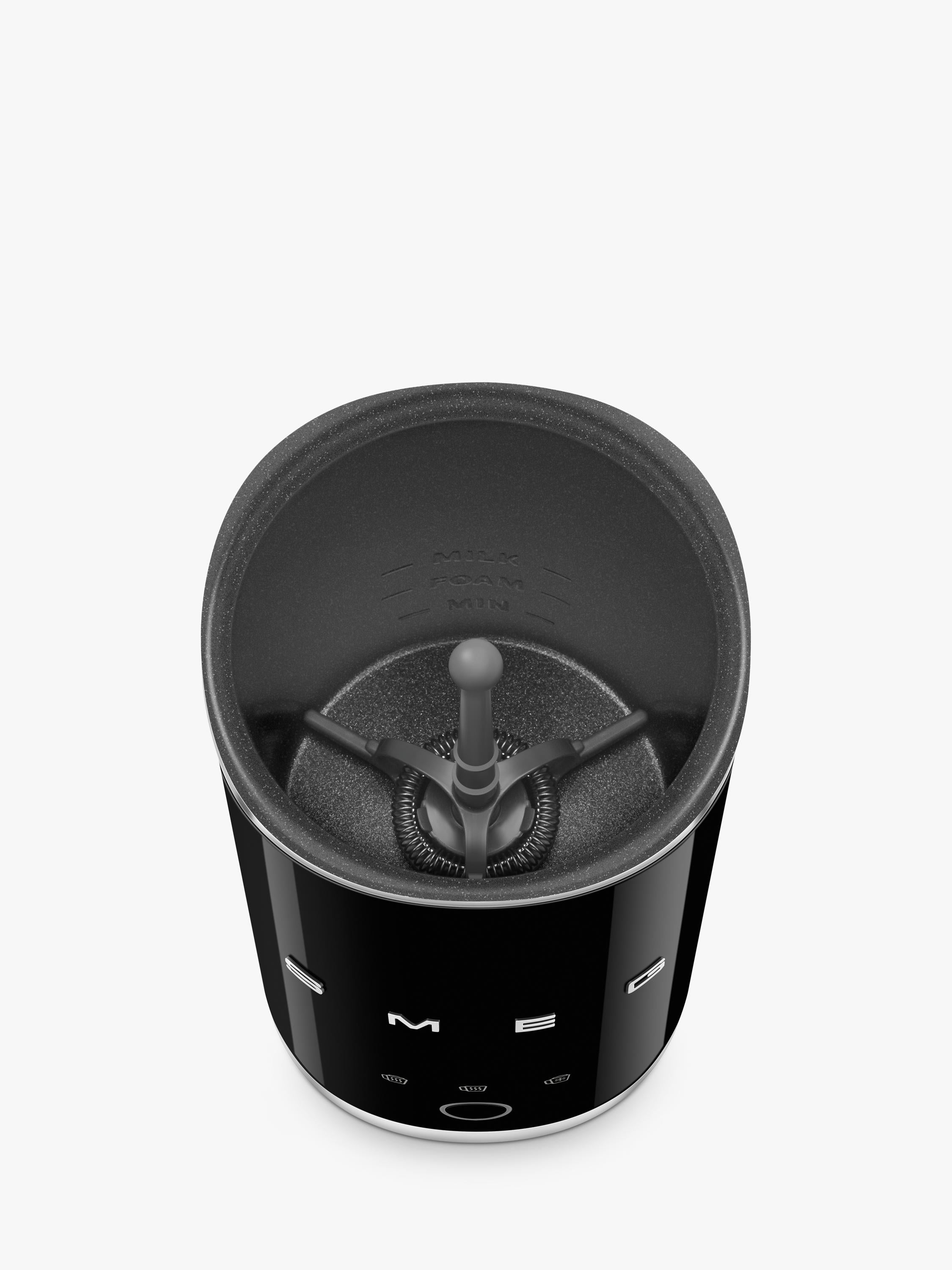 Smeg mini milk frother black, imported from the UK