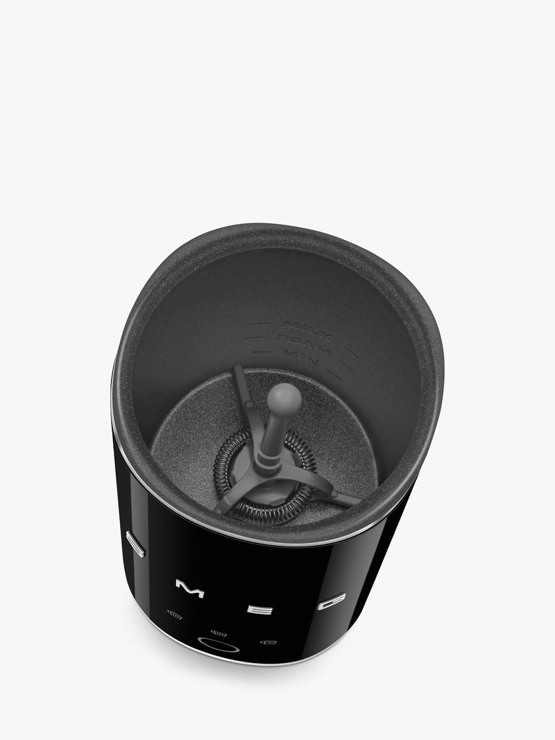 Smeg mini milk frother black, imported from the UK
