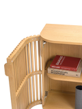 John Lewis Slatted II 2 door cabinet natural oak veneer (British brand)