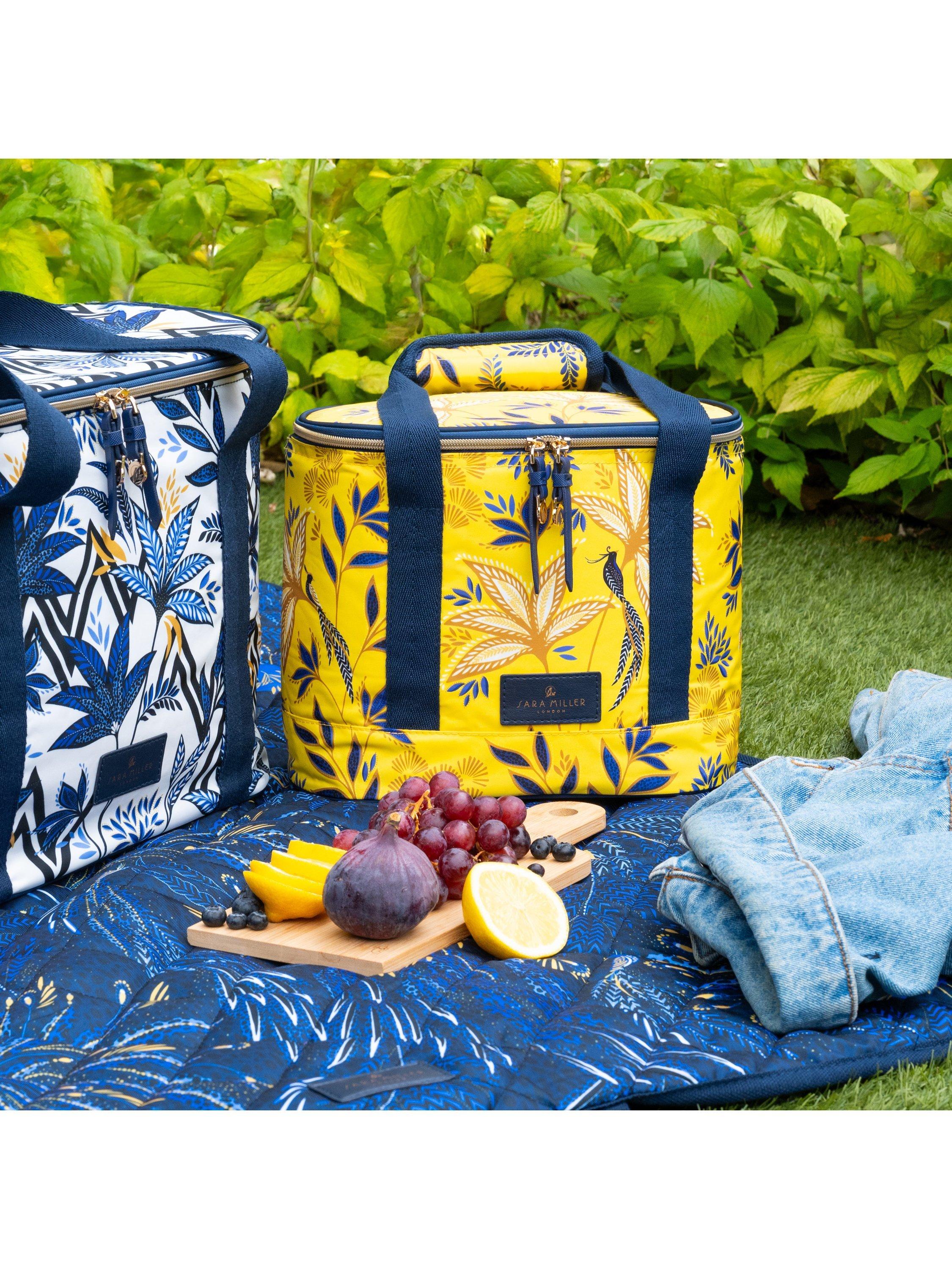 Sara Miller picnic cooler bag, 8L, yellow - British product