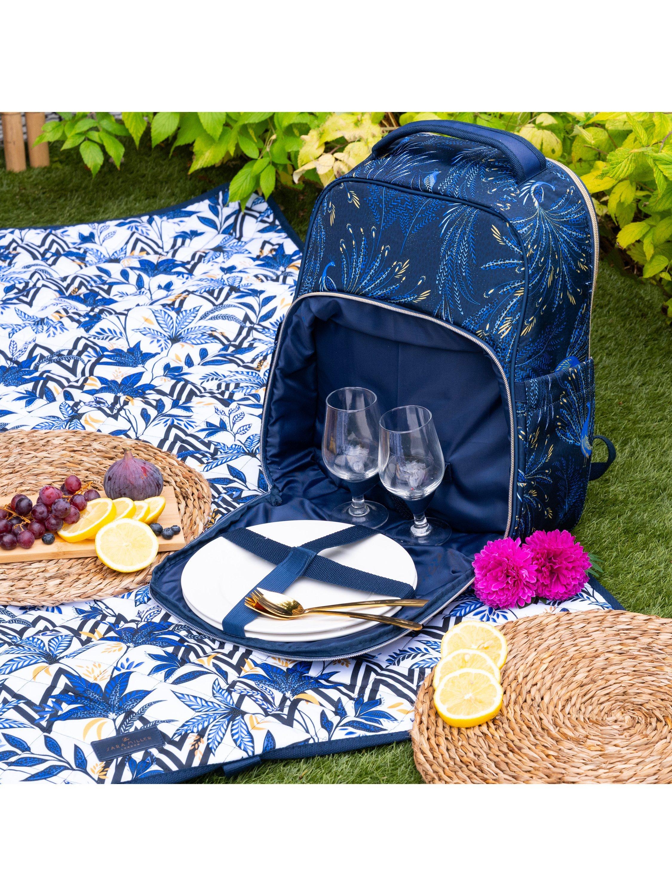 Sara Miller Anniversary picnic backpack 15L Blue, imported from the UK