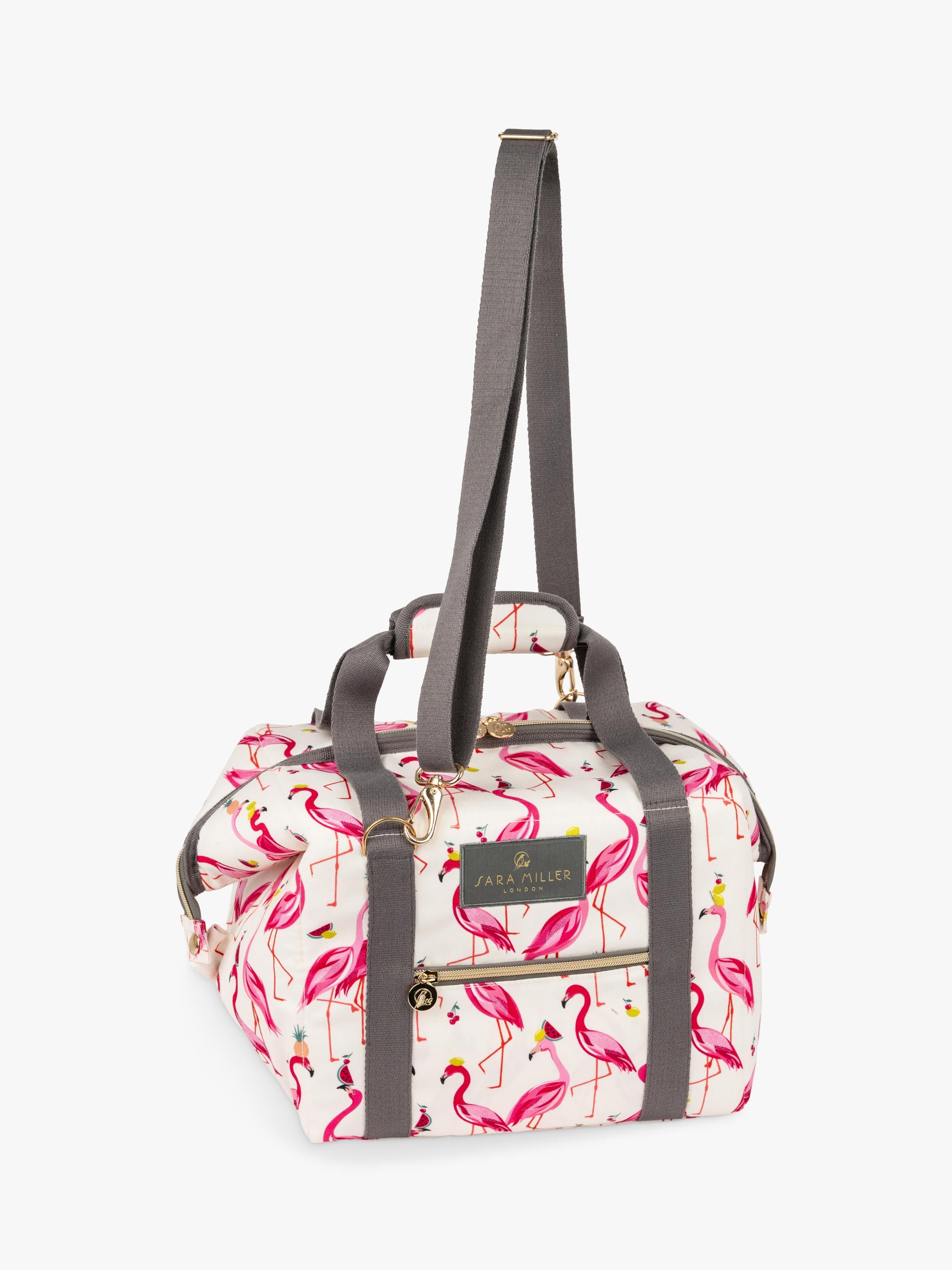 Sara Miller Flamingo convertible cooler bag 20L pink - British product