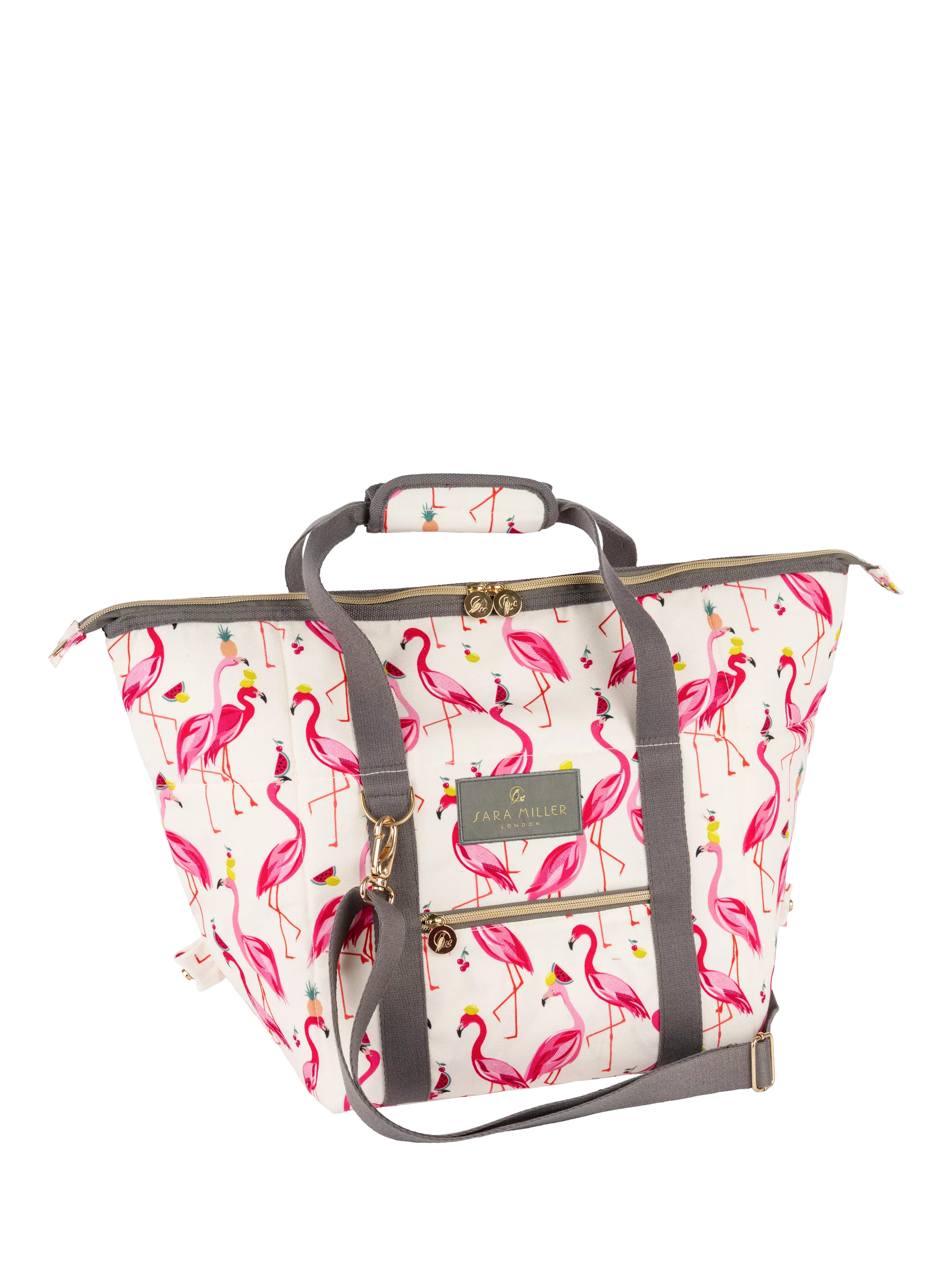 Sara Miller Flamingo convertible cooler bag 20L pink - British product