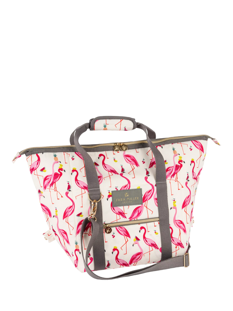Sara Miller Flamingo convertible cooler bag 20L pink - British product